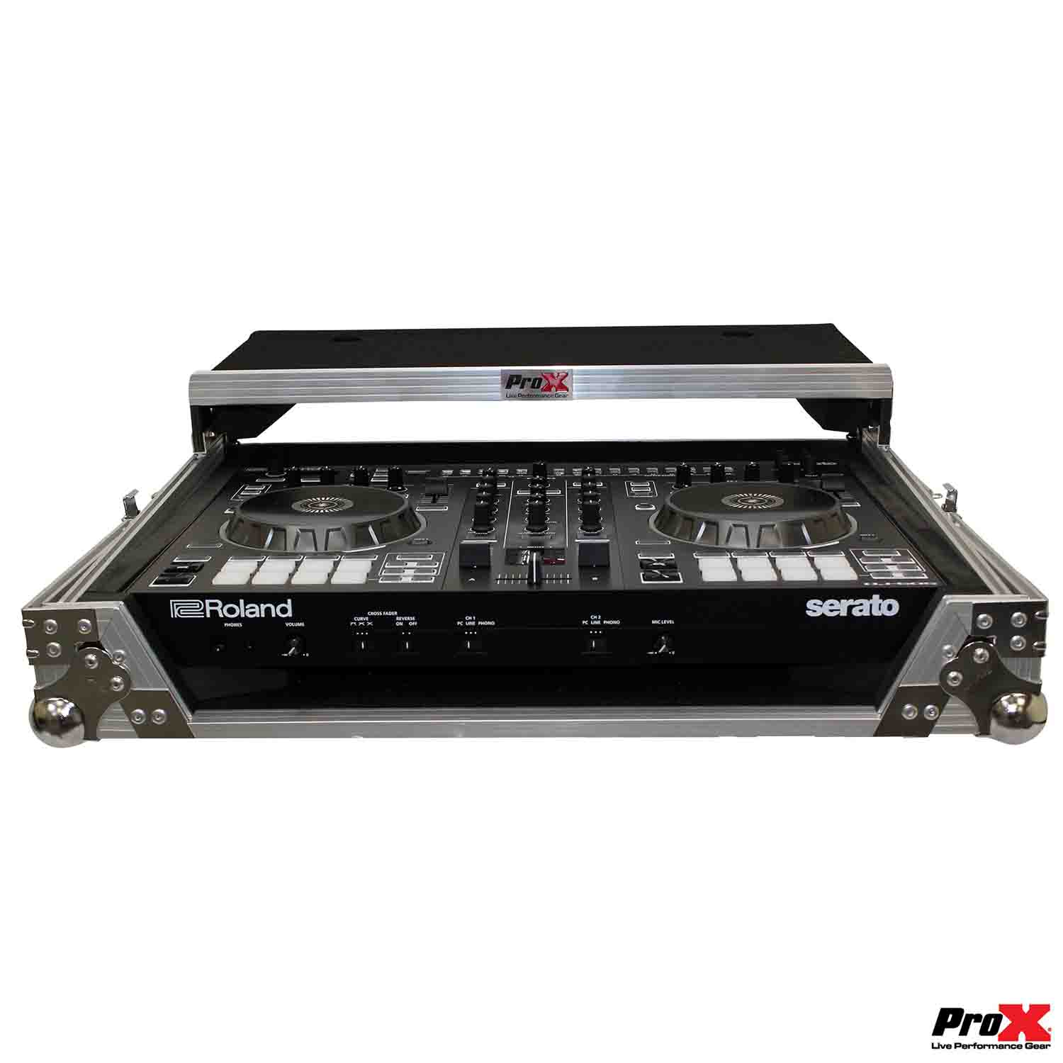ProX XS-DJ505LT DJ Flight Case for Roland DJ-505 With Sliding Laptop Shelf - Hollywood DJ