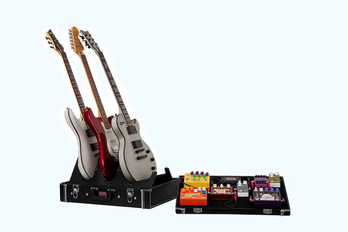 Gator Cases GW-GIGBOXJR Pedal Board and Guitar Stand Case - Black - Hollywood DJ