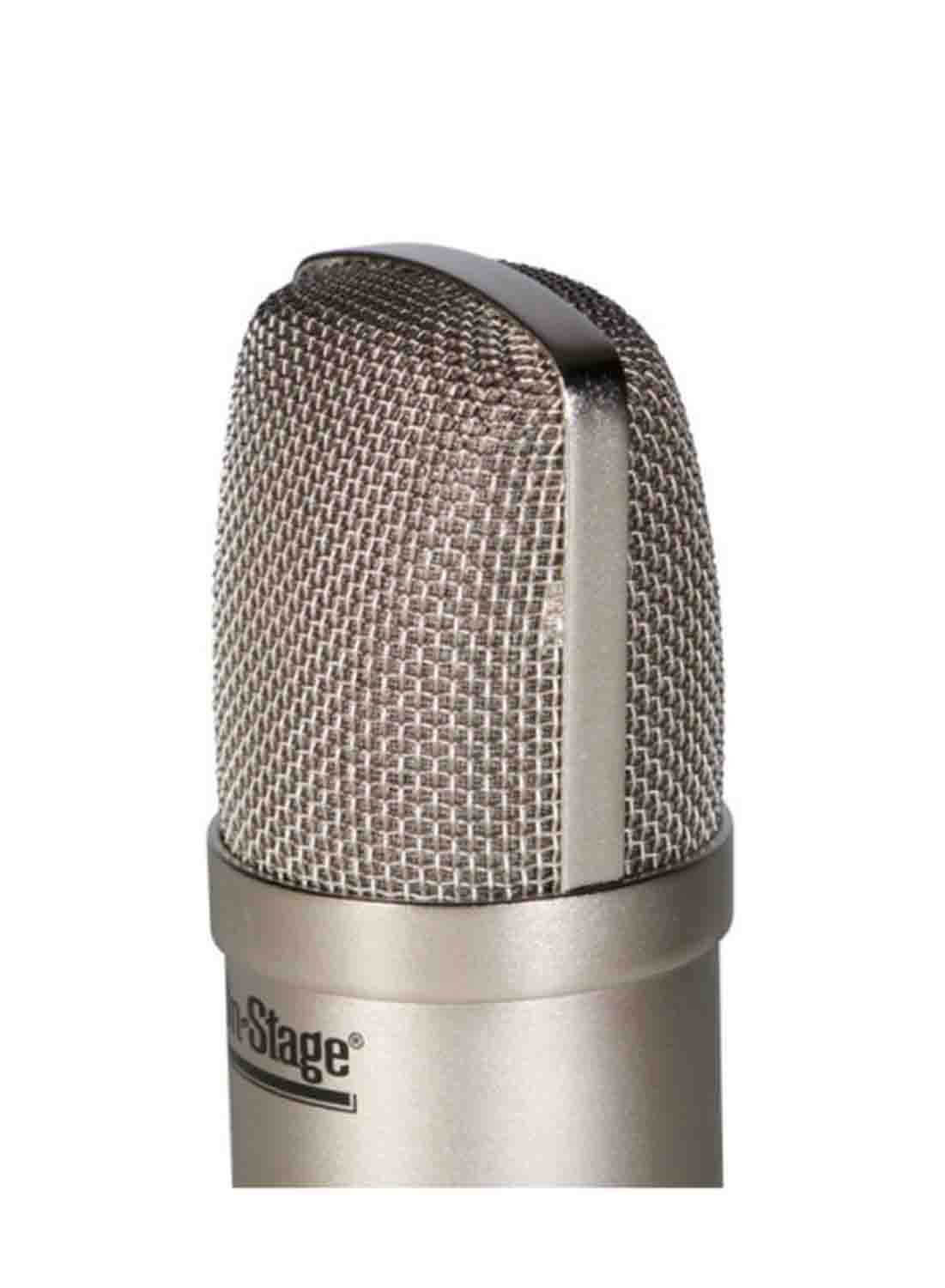 Onstage AS800 Large-Diaphragm Cardioid Condenser Microphone with Shock mount - Hollywood DJ