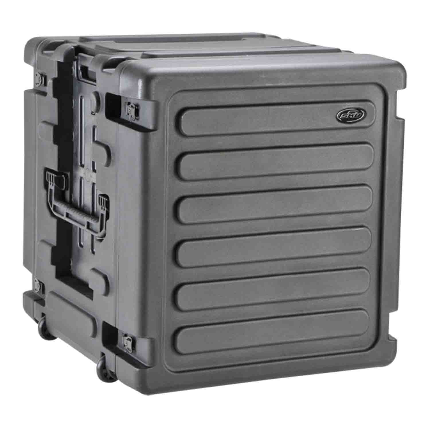 SKB Cases 3SKB-R12U20W Roto Shock Mount Rolling Rack Case 20-Inch Deep - 12 RU - Hollywood DJ