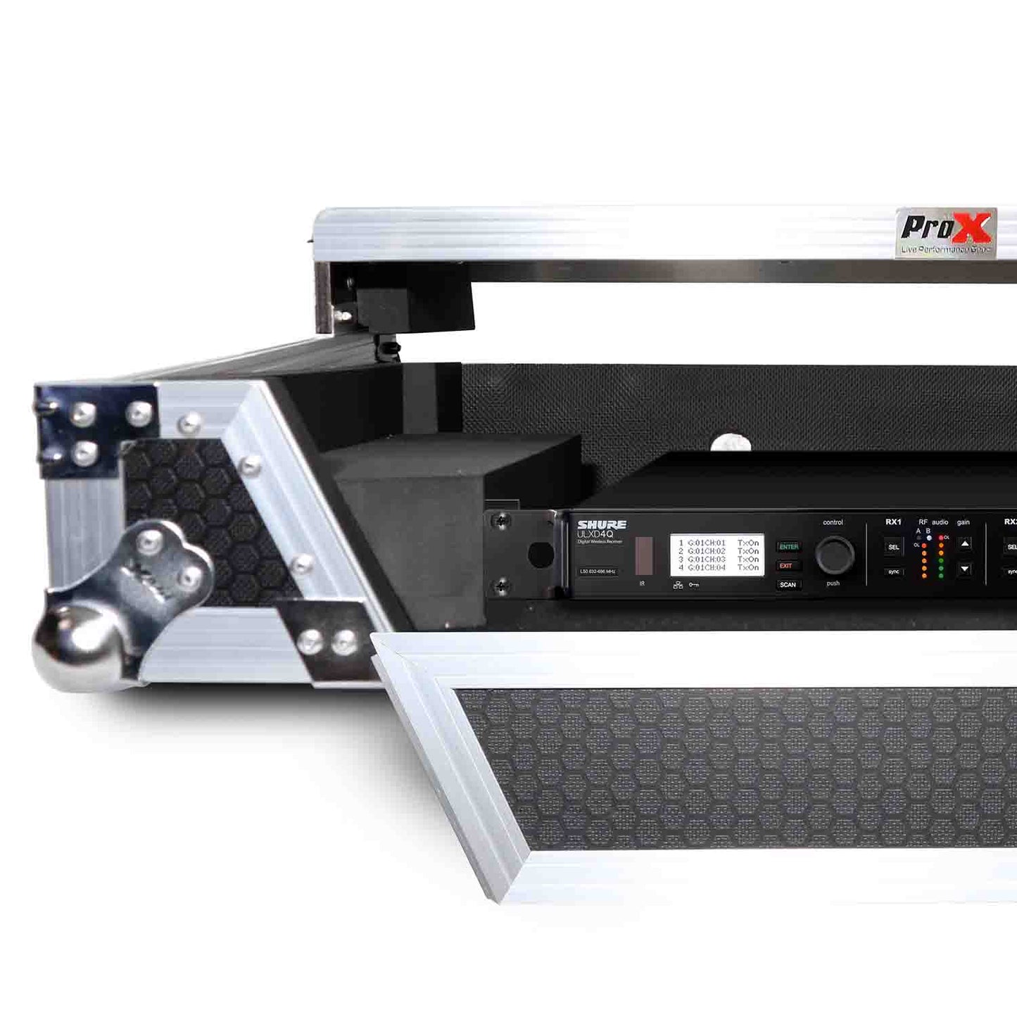 B-Stock: ProX XS-DDJ800 WLT DJ Flight Case For Pioneer DDJ-800 Digital Controller With Sliding Laptop Shelf and Wheels - Hollywood DJ