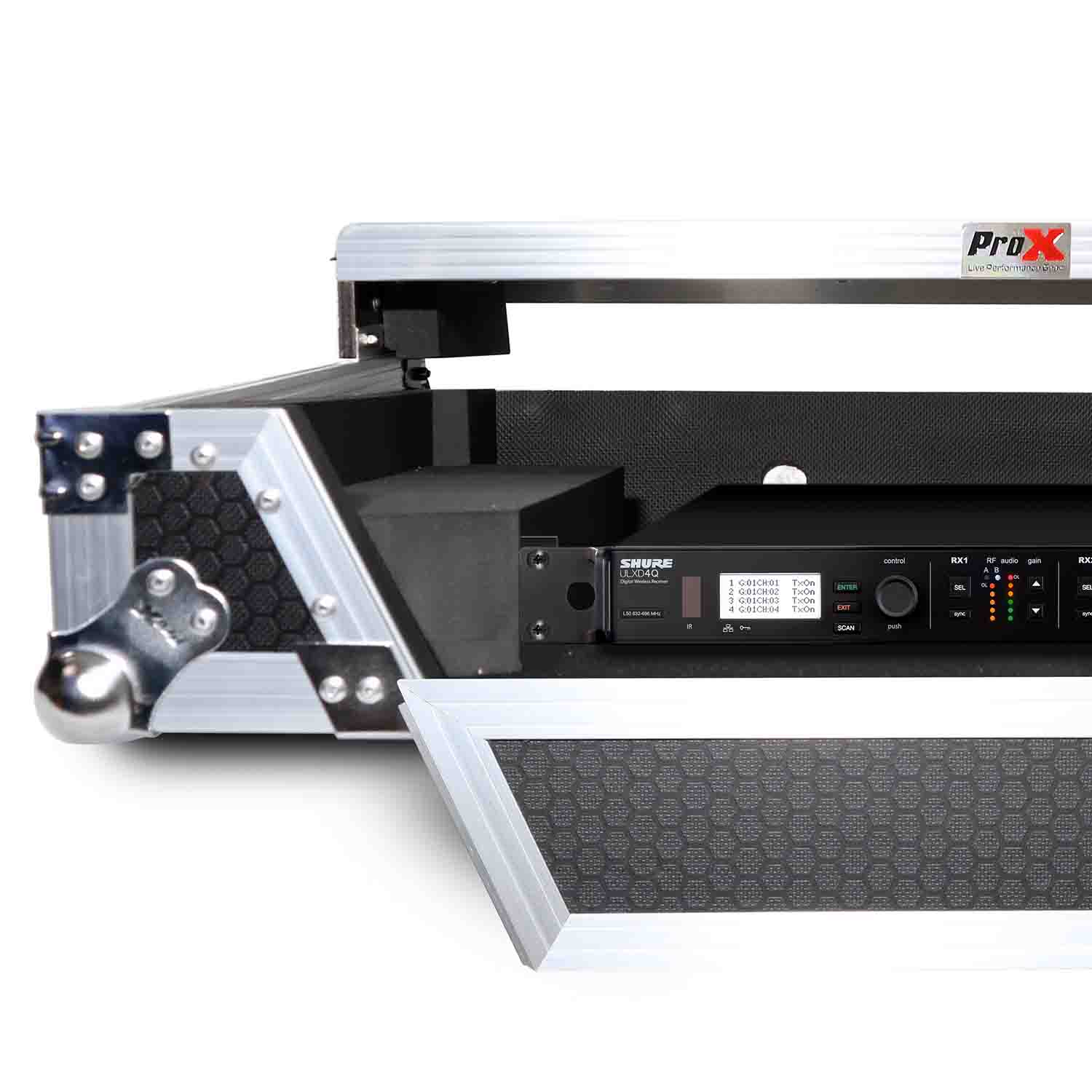B-Stock: ProX XS-DDJ800 WLT DJ Flight Case For Pioneer DDJ-800 Digital Controller With Sliding Laptop Shelf and Wheels - Hollywood DJ