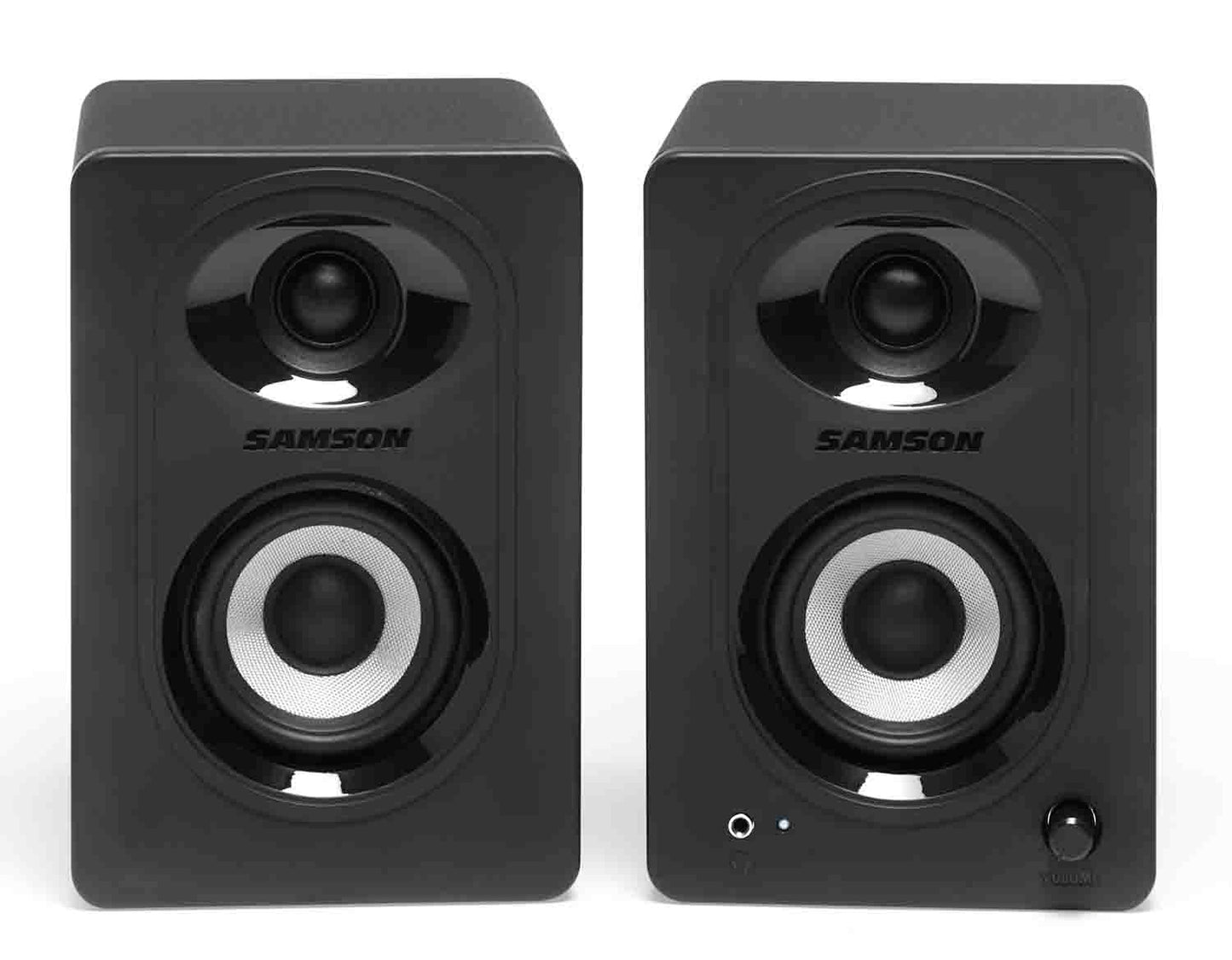 Samson MediaOne M30BT Powered 3-Inch 2-Way Studio Monitors with Bluetooth