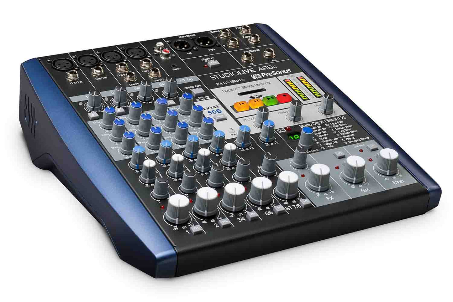 Presonus STUDIOLIVE AR8C, 8-channel USB-C Compatible Audio Interface, Analog Mixer and Stereo SD Recorder - Hollywood DJ