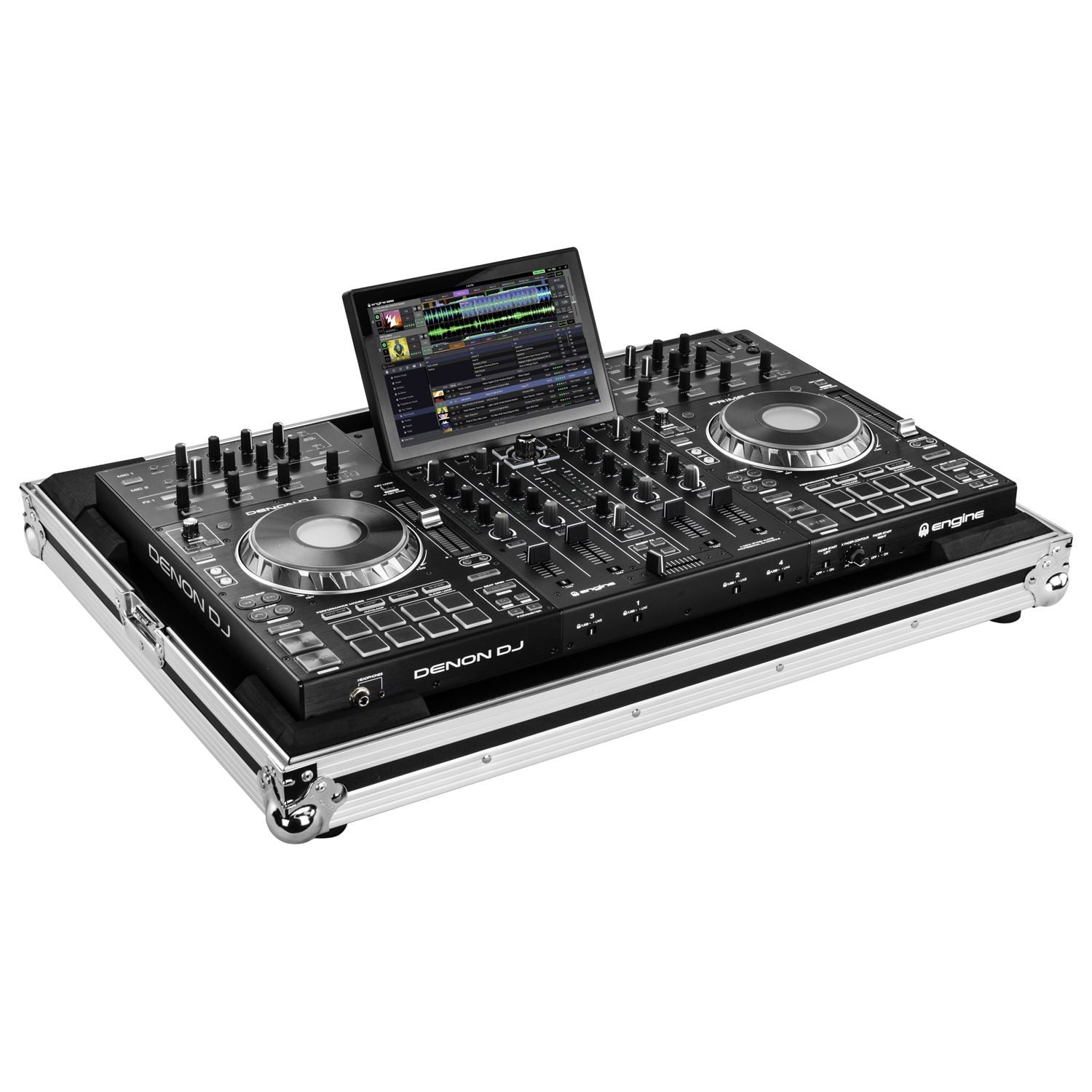 B-Stock: Odyssey FZDNPRIME4 Low Profile Flight Case for Denon Prime 4 Standalone DJ System - Hollywood DJ