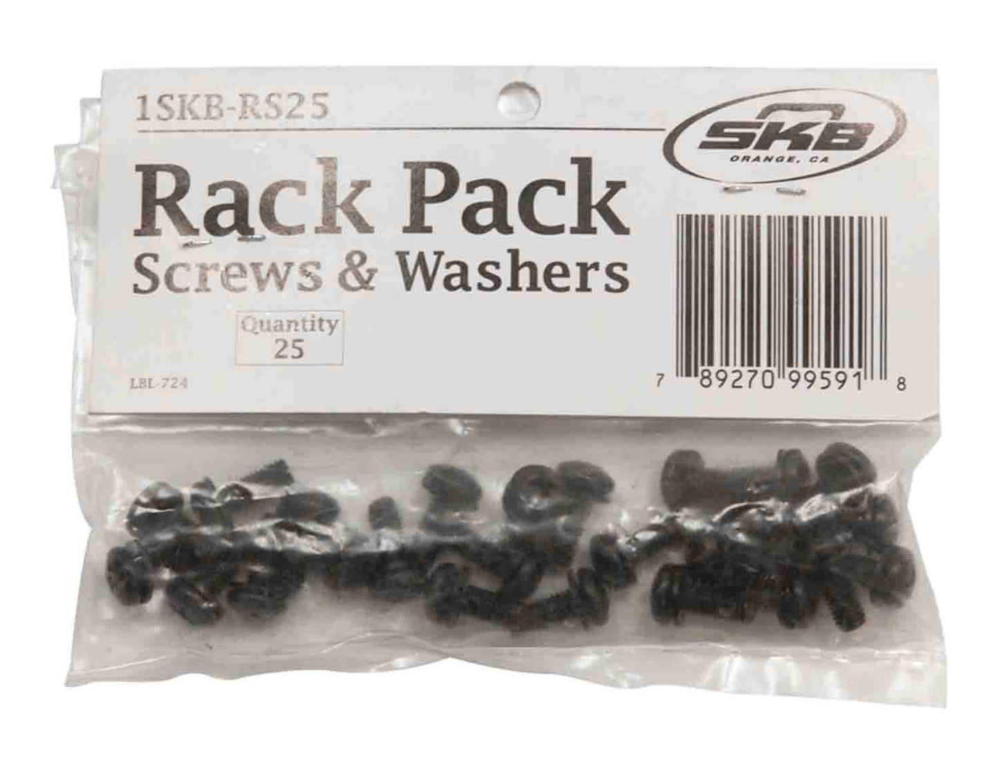 SKB Cases 1SKB-RS25 Rack Screws and Washers - Hollywood DJ