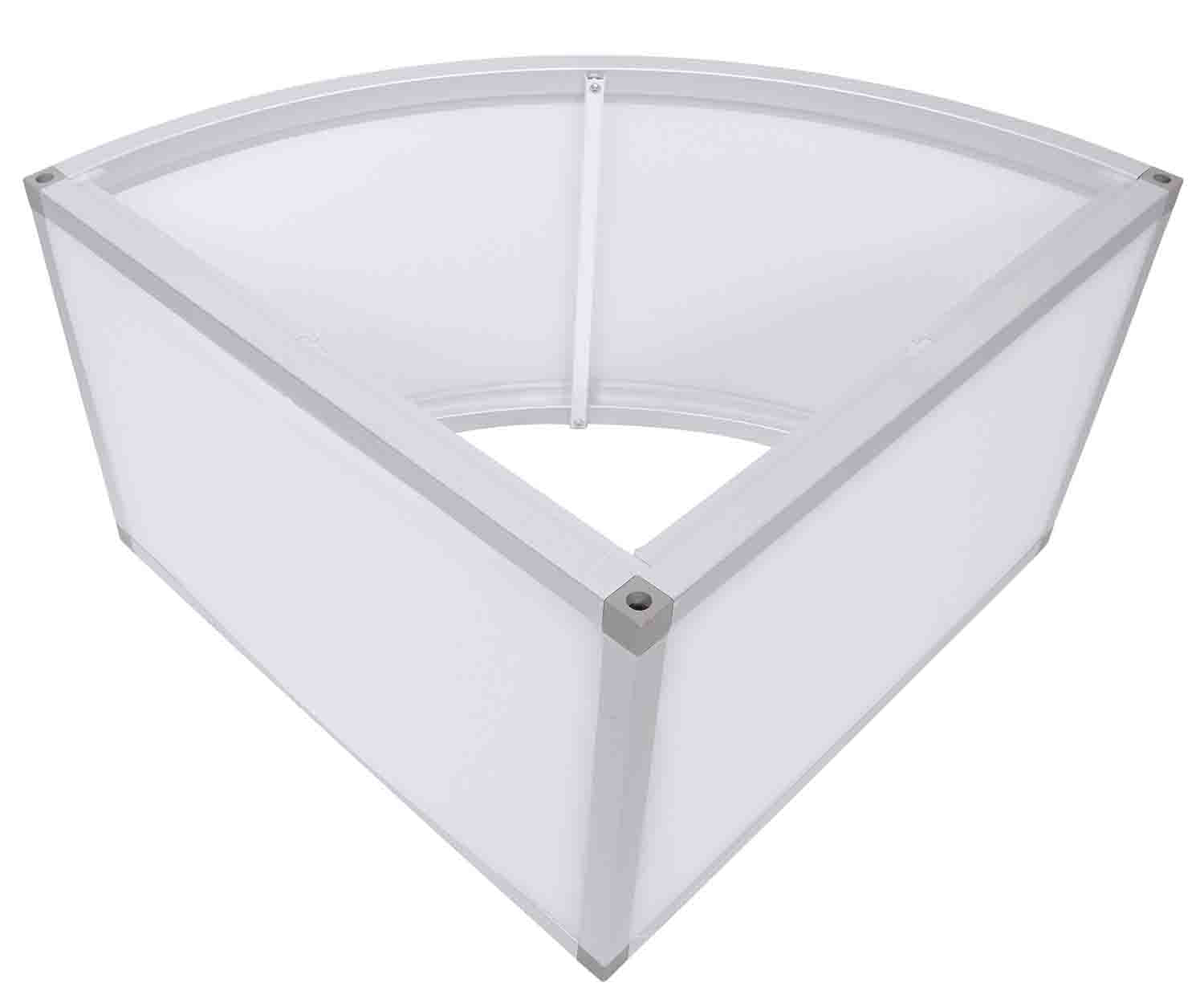 ProX XSA-2X2-16QR LUMOSTAGE™ 16-inch 2x2 ft Quarter Round Acrylic Stage Platform - Hollywood DJ