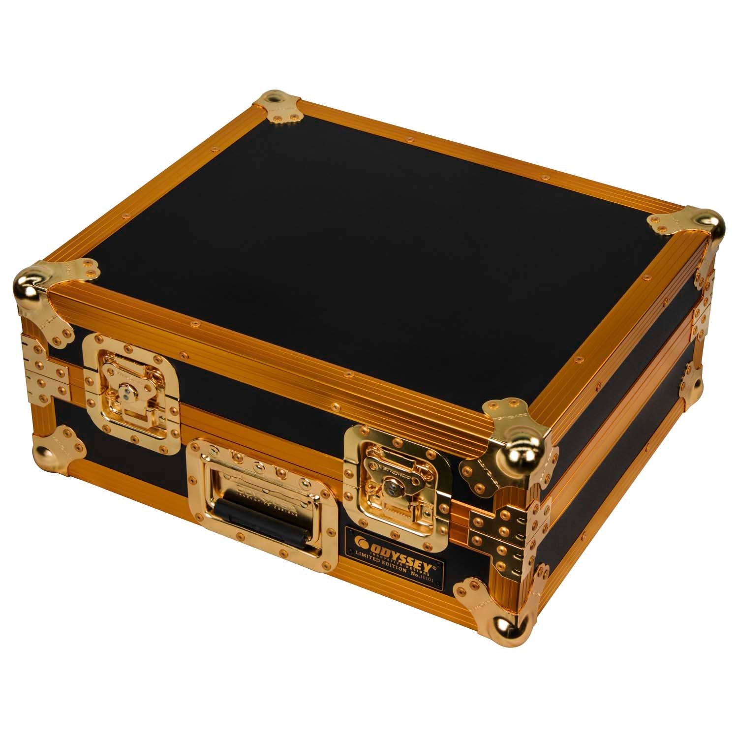 Odyssey FZ1200GOLD Limited Edition Gold Turntable Flight Case - Hollywood DJ