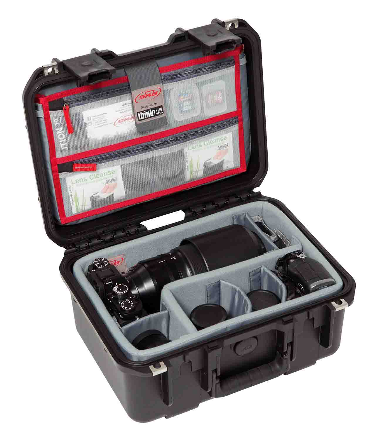 SKB Cases 3i-1309-6DL Case with Think Tank Photo Dividers and Lid Organizer - Black - Hollywood DJ