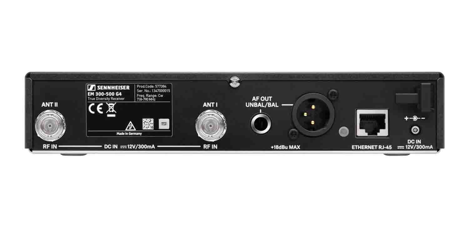 Sennheiser EW 300 G4-BASE COMBO-AW+, Wireless Microphone System with No Mics (AW+: 470 to 558 MHz) - Hollywood DJ