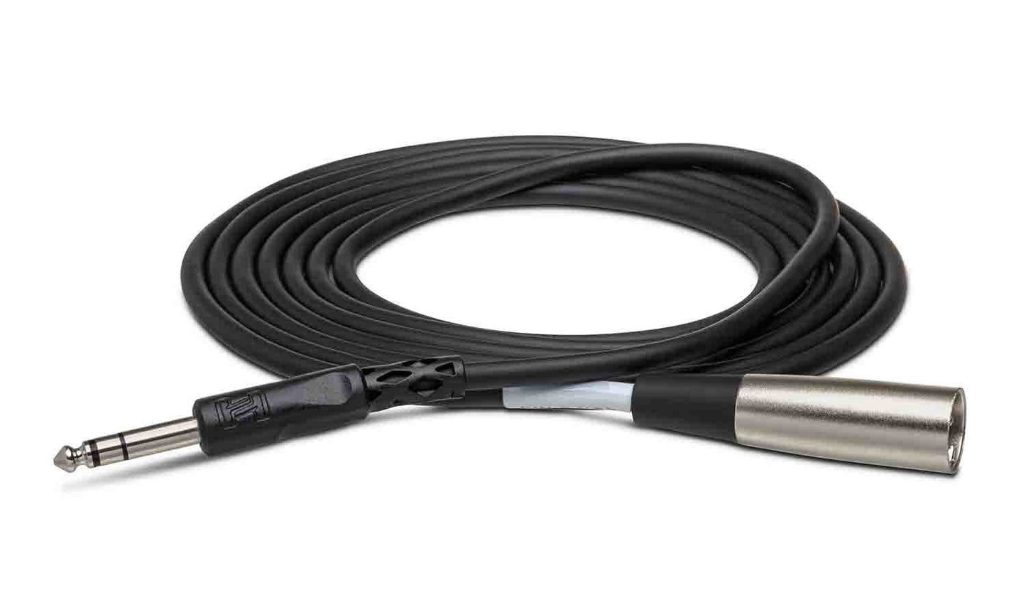 Hosa STX-115M, 1/4" TRS to XLR3M Balanced Interconnect Cable - 15 Feet - Hollywood DJ
