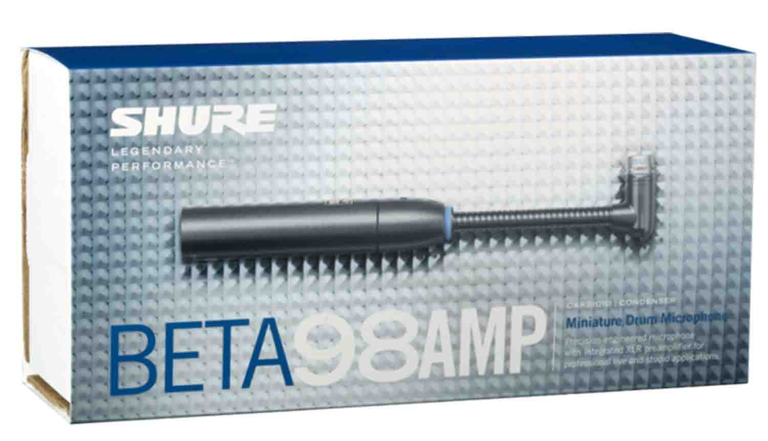 Shure BETA 98AMP/C Miniature Cardioid Condenser Drum Microphone - Black - Hollywood DJ