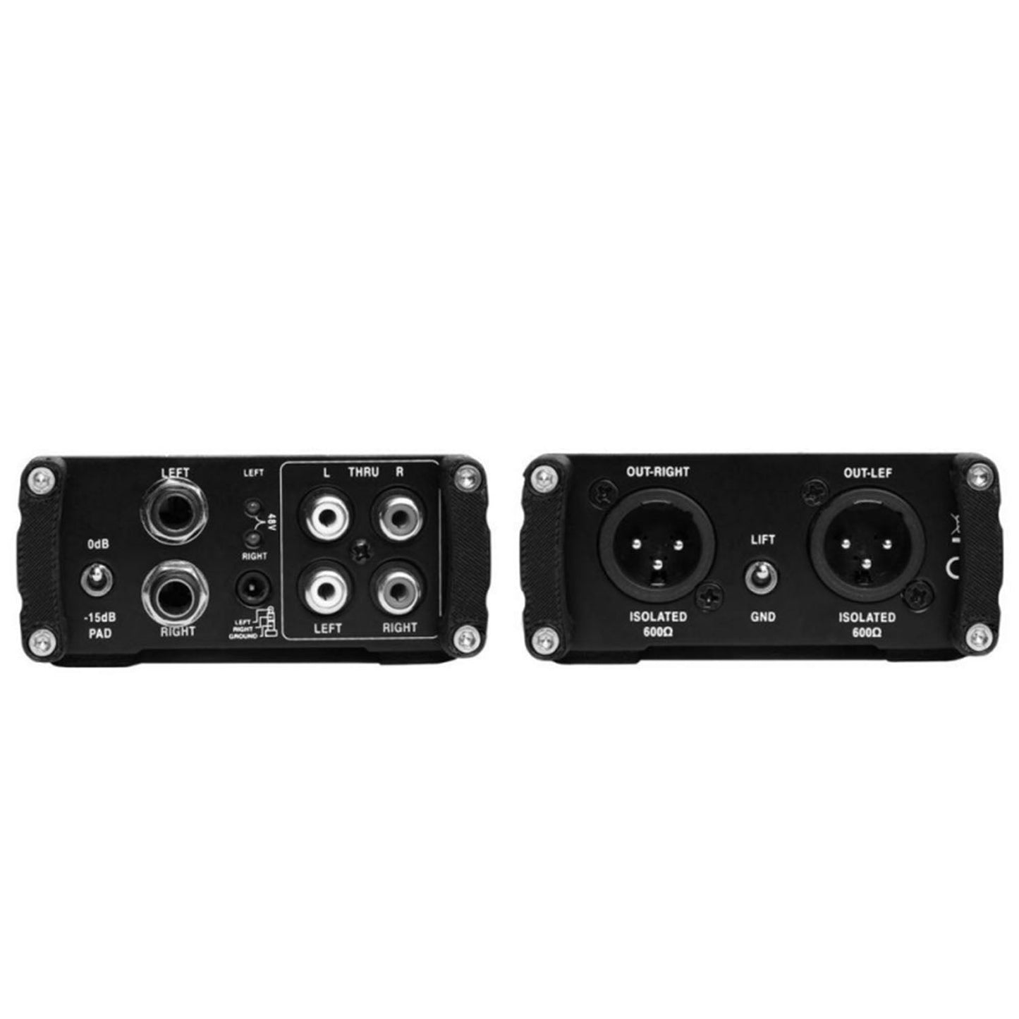 On-Stage Audio DB2050 Active Stereo Multimedia DI Box - Hollywood DJ