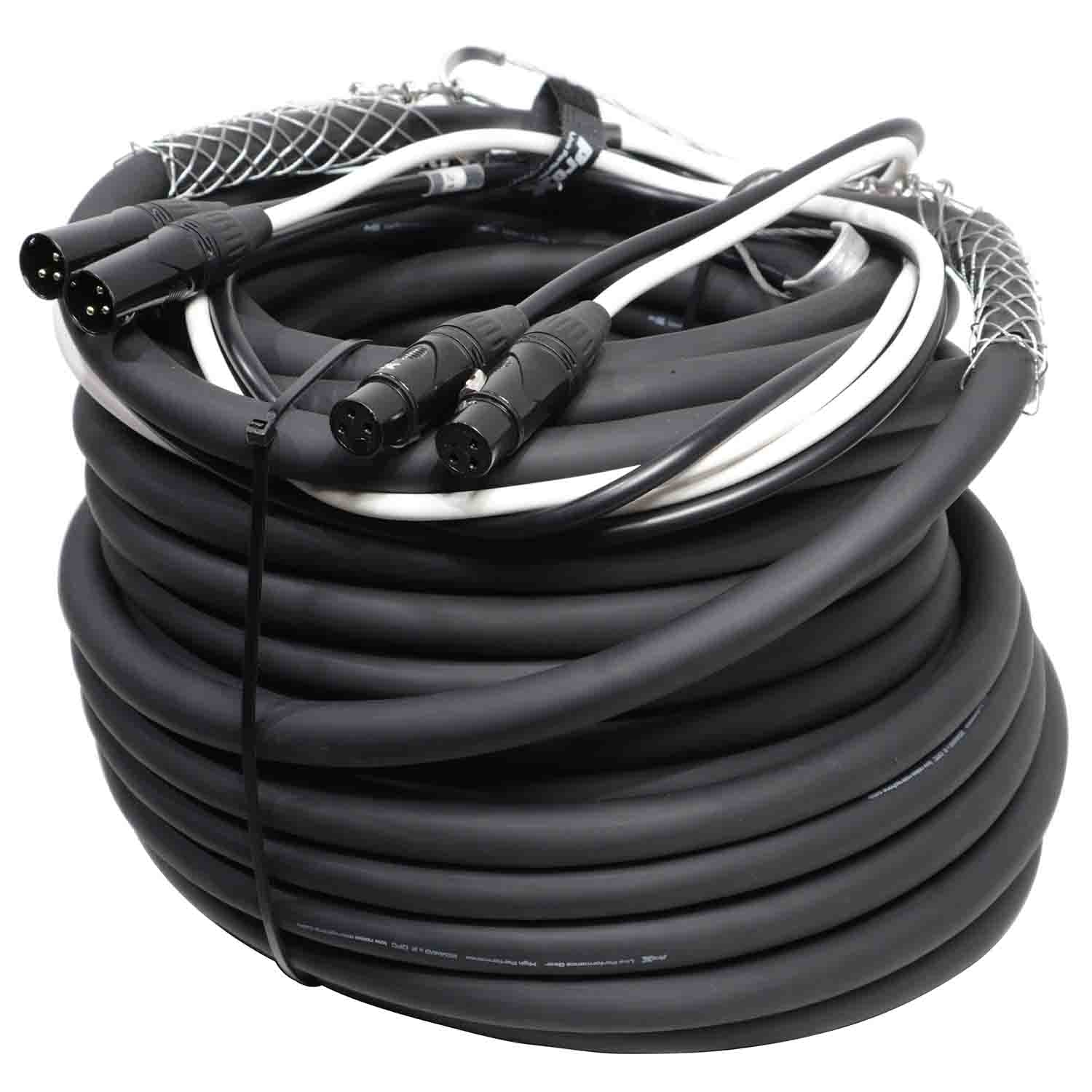 ProX XC-DXLR100 Balanced Dual XLR-M to Dual XLR-F High Performance Audio Cable - 100 Feet - Hollywood DJ