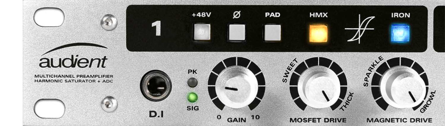 Audient ASP800 8 Channel Mic Preamp with HMX & IRON - Hollywood DJ