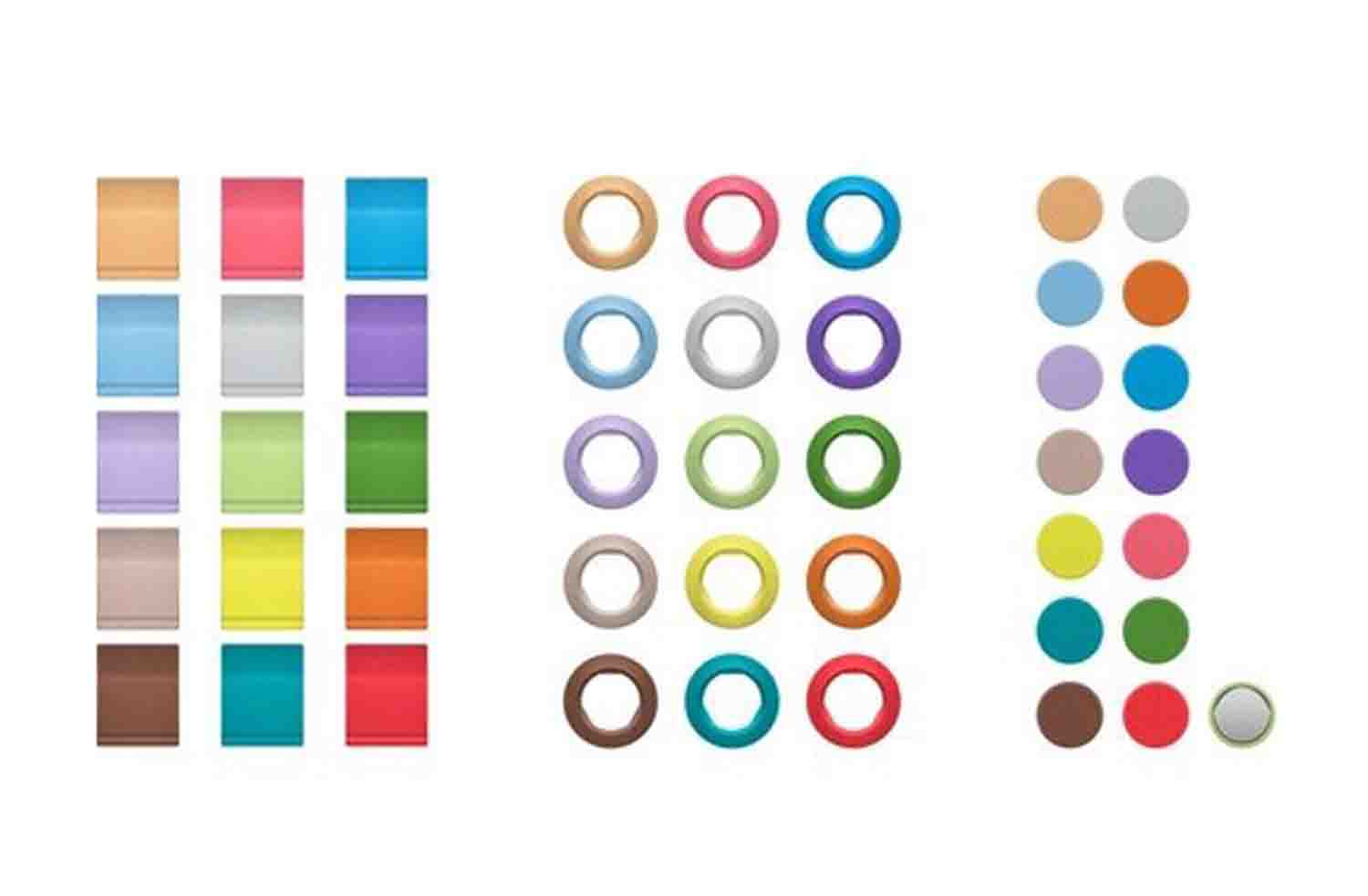 Sennheiser EW-D COLOR CODING SE, Bundle of Color Indicators for EW-D Transmitters and Receivers - Hollywood DJ