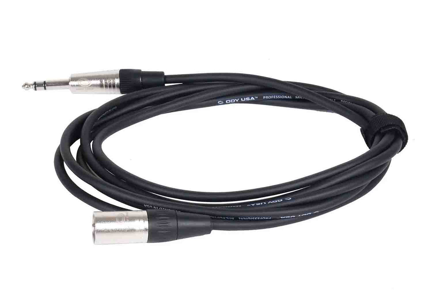 Odyssey XLR Male to Stereo 1/4″ Male Balanced Microphone Cable - Hollywood DJ