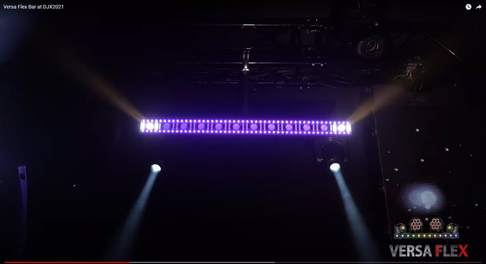 JMAZ JZ2008 Versa Flex Bar All-In-One Lighting System with 2 Movers and FX Bar - Hollywood DJ