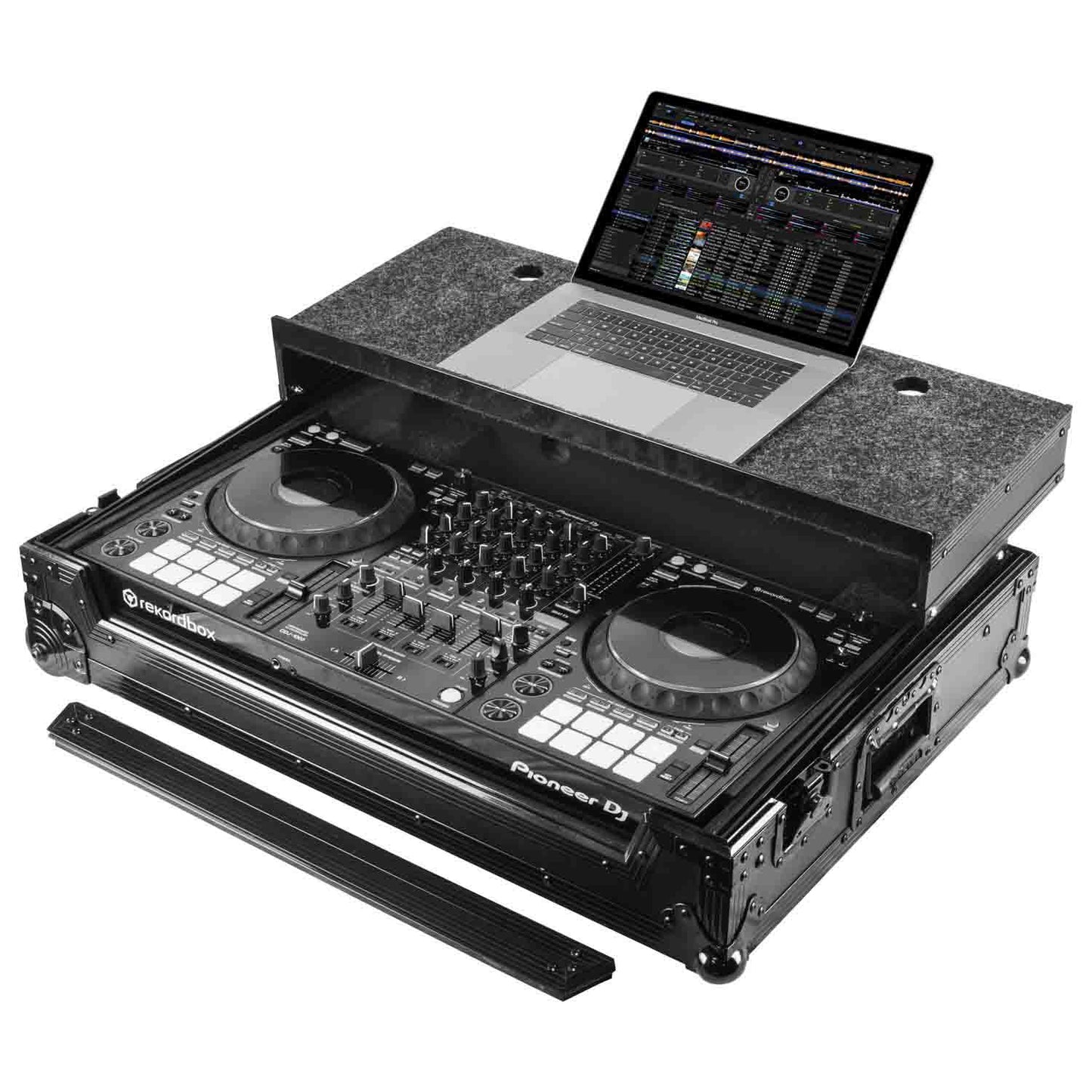 Open Box: Odyssey FZGSDDJ1000BLCW DJ Case for Pioneer DDJ-1000 / DDJ-1000SRT DJ Controller with Patented Glide Platform and Corner Wheels - Black - Hollywood DJ