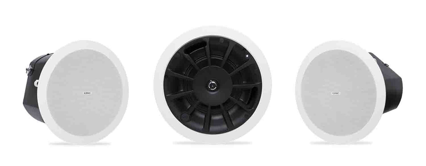QSC AD-C6T-WH 6.5-Inch Two-Way Ceiling Loudspeaker - White - Hollywood DJ