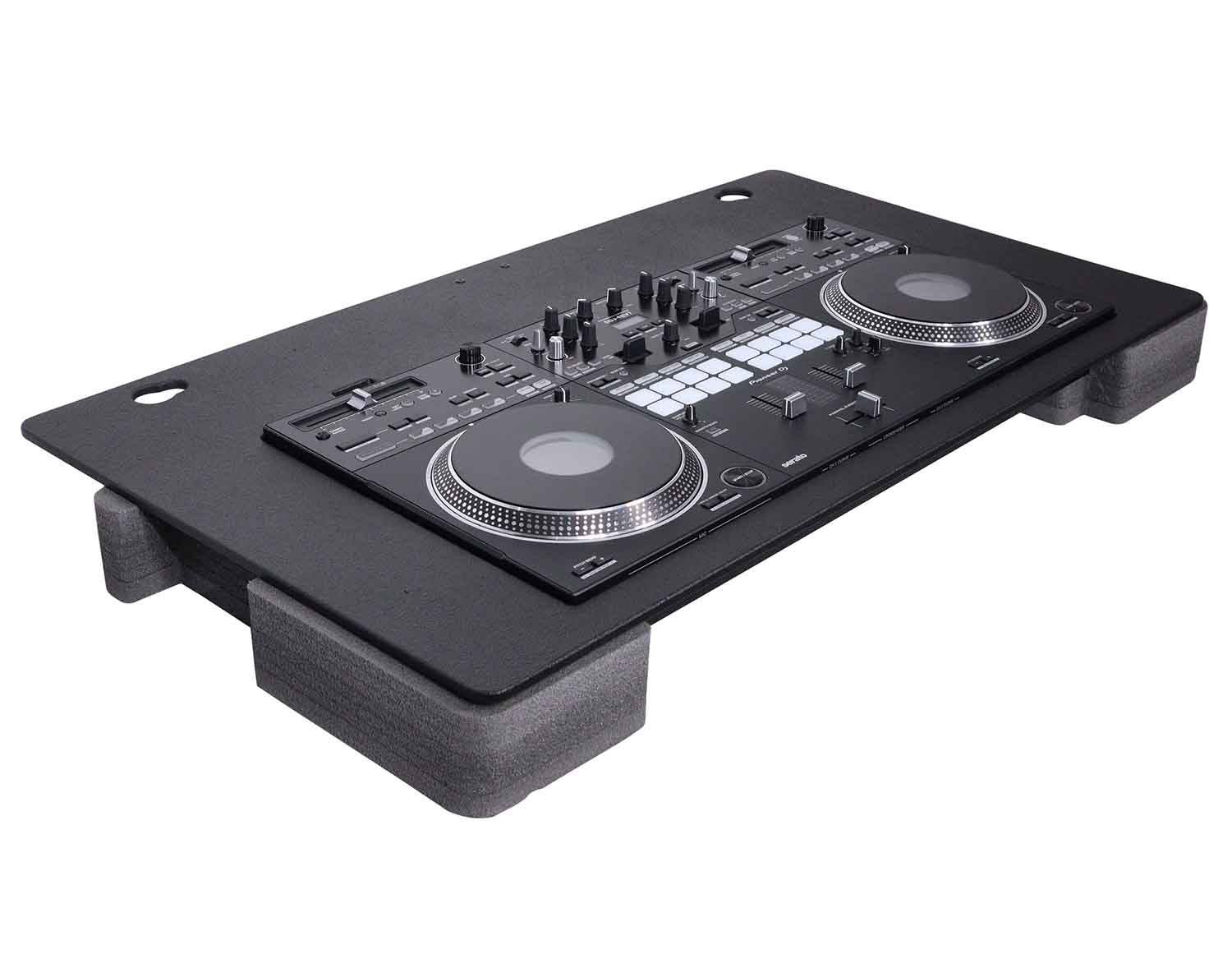 ProX Rev7 Control Tower Podium with Top Plate DJ Package - Black - Hollywood DJ