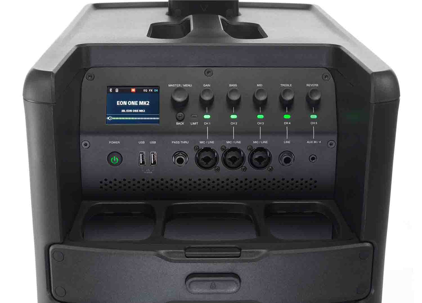 JBL EONONEMK2-NA, All-In-One Rechargeable Column PA Speaker with Built-In Mixer and DSP - Hollywood DJ