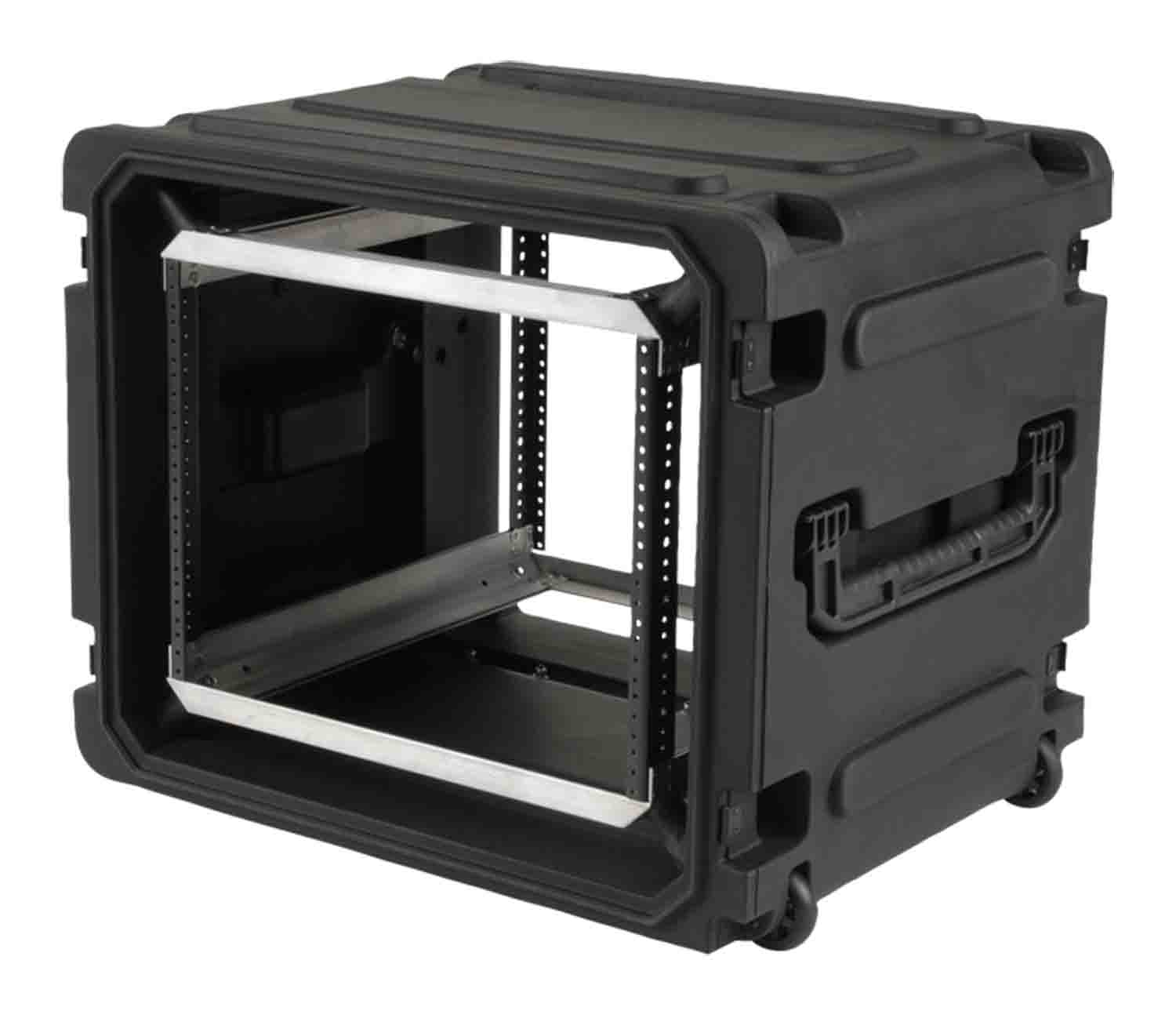 SKB Cases 3SKB-R08U20W 8U 20-Inch Deep rSeries Rolling Shock Rack - Hollywood DJ