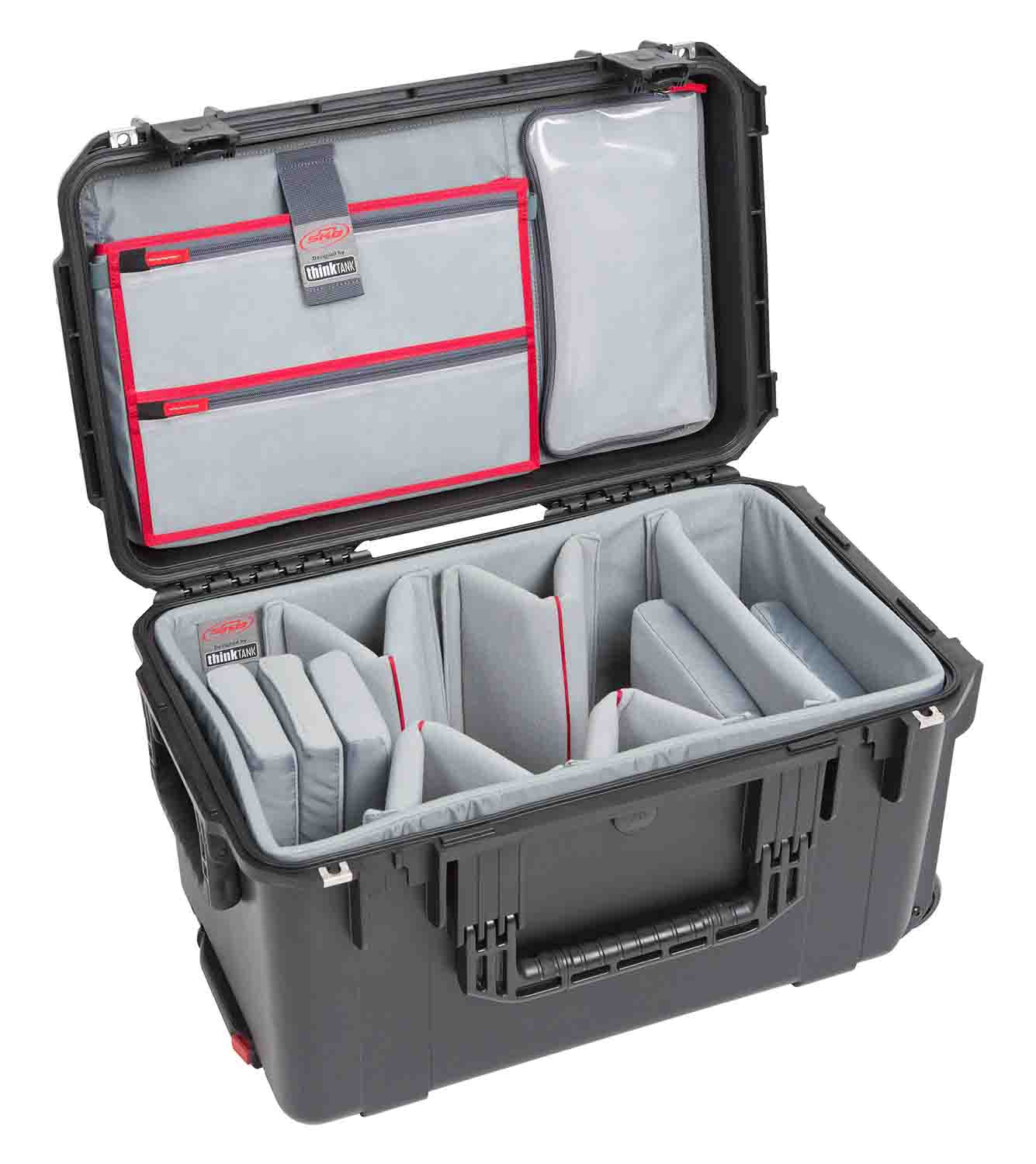 SKB Cases 3i-2213-12DL iSeries 2213-12 Case with Think Tank Video Dividers and Lid Organizer - Black - Hollywood DJ