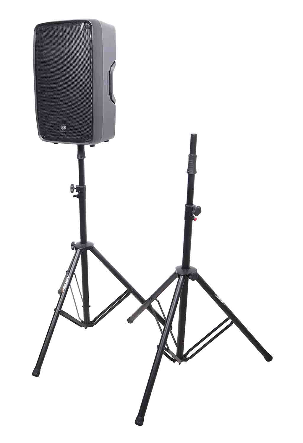 ProX T-SS82P Set of 2 Pro Air Speaker stand in Black with Carry Bags - Hollywood DJ
