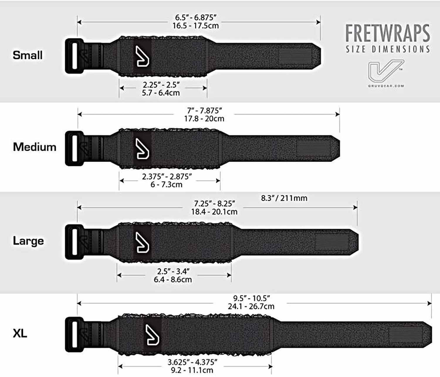 Gruv Gear FW-1PK-MD FretWraps String Muter 1-Pack (Black, Medium) - Hollywood DJ