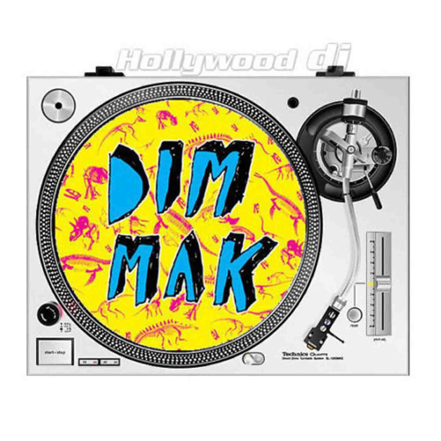 Sicmats DJ Turntable Slipmats 'DIM MAK COLOR' Slip Mat Sic Mats Steve Aoki - Pair - Hollywood DJ