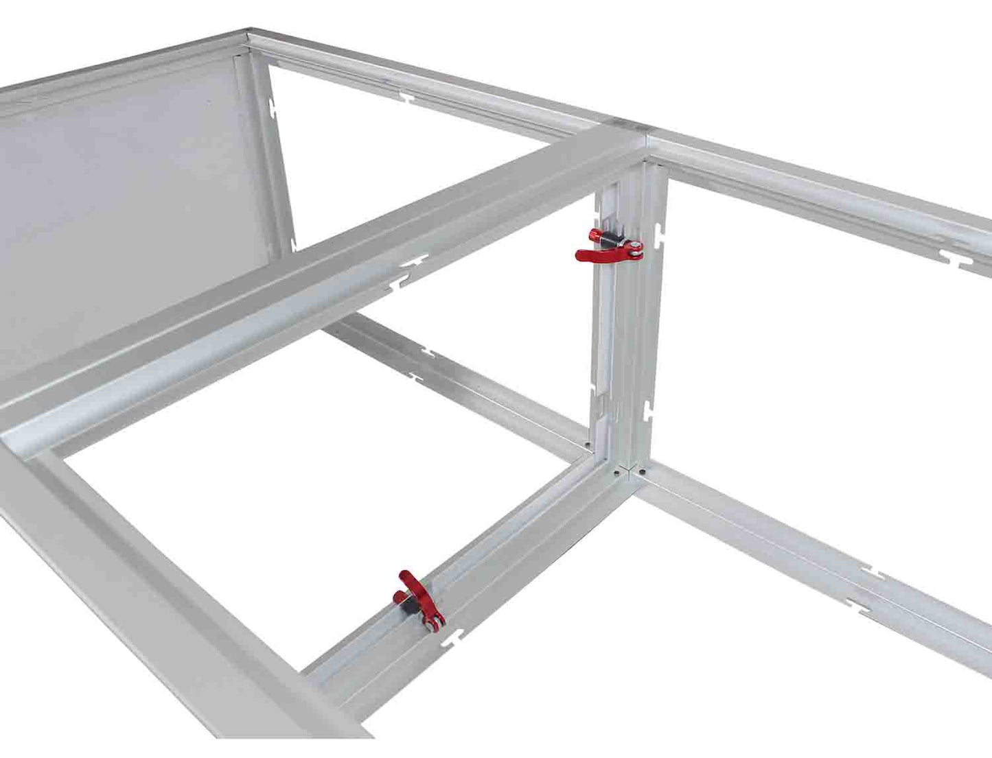 ProX XSA-2X2-16 LUMOStage 16-Inch High Acrylic Platform Riser Section with Clamps And 2 Side Acrylic Covers