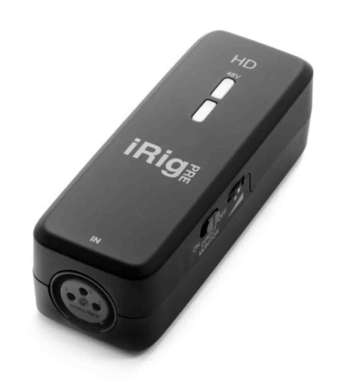 IK Multimedia iRig Pre HD-High Definition Microphone Interface for iPhone, iPad and Mac - Hollywood DJ
