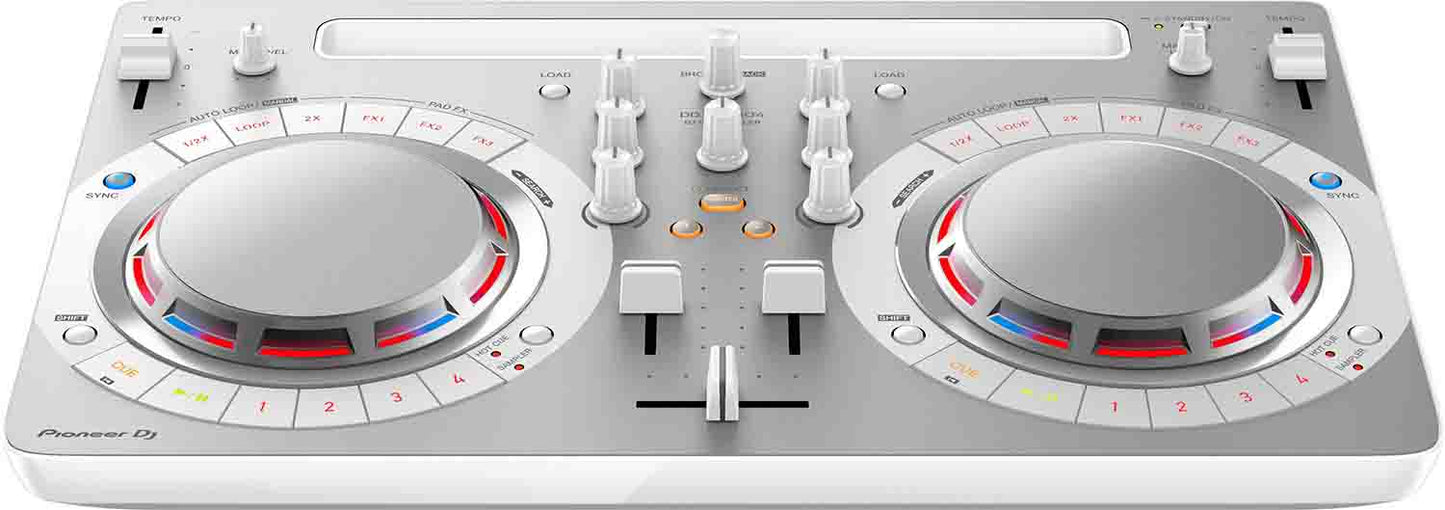 B-Stock: Pioneer DJ DDJ-WeGO4-W 2-Channel DJ Controller for Wedj - White - Hollywood DJ
