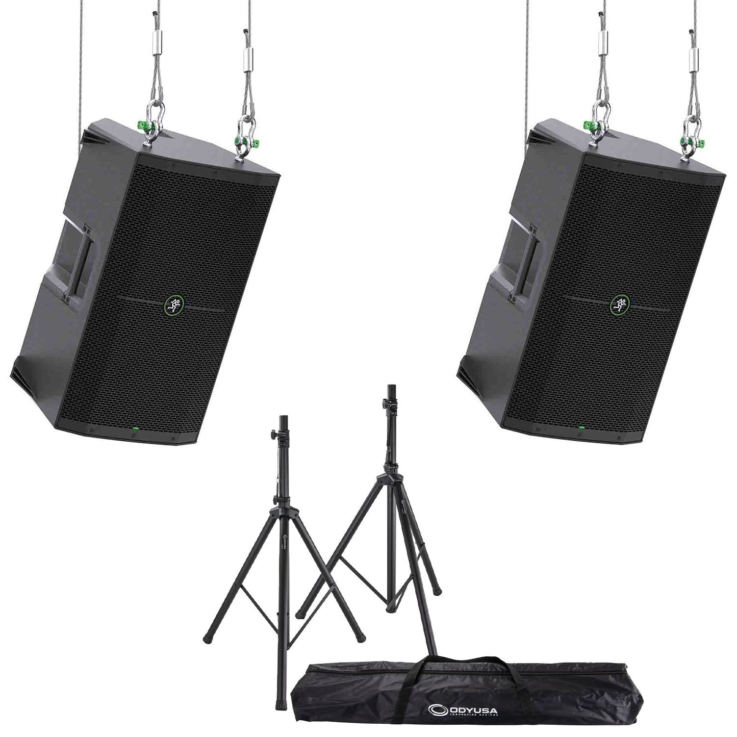 Mackie Thump 15" PA Speaker Package with Stands and Bag - Hollywood DJ