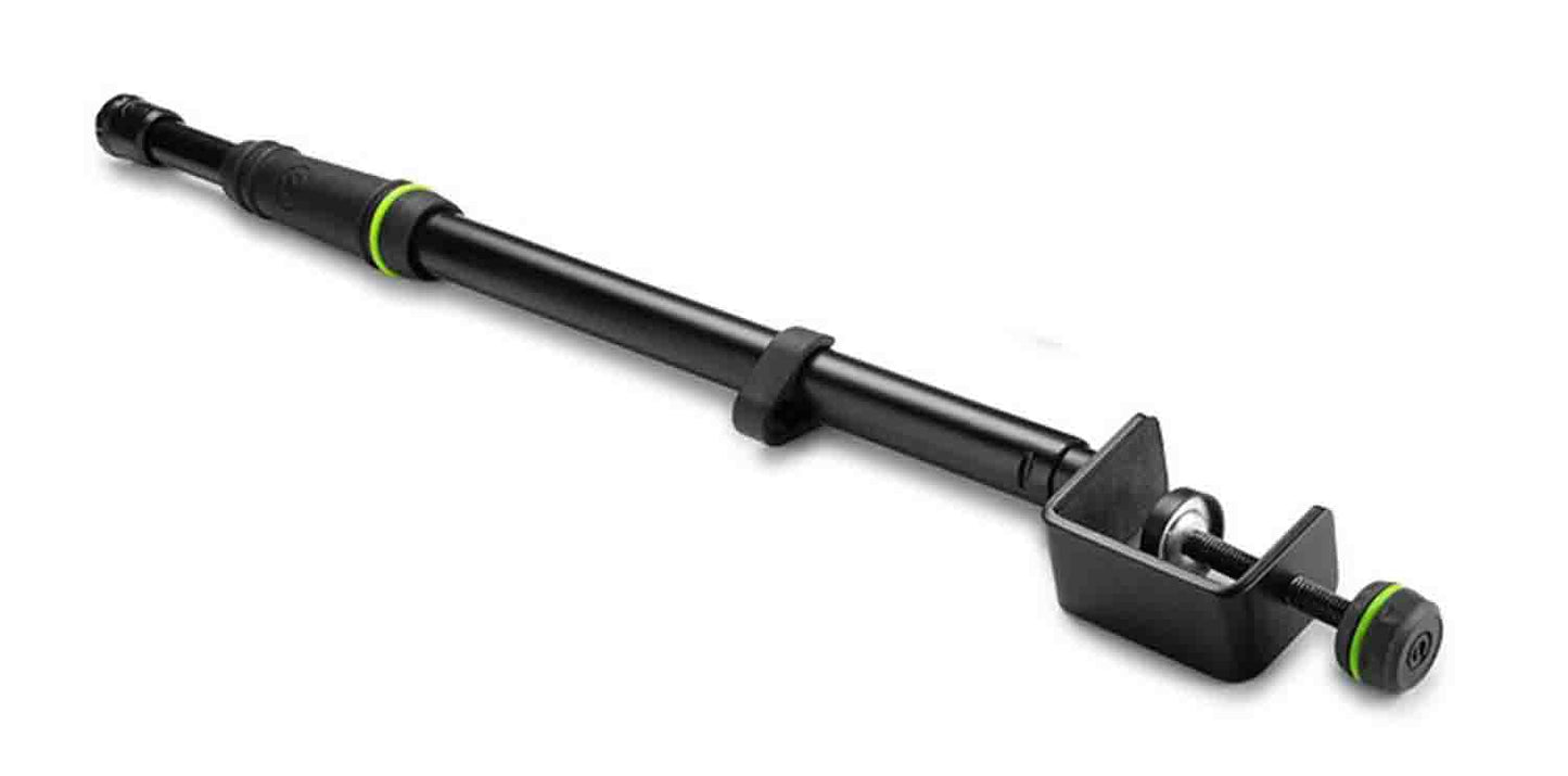 Gravity MS 0200 SET1 Gravity Stands Microphone Pole with Table Clamp and Boom Arm - Hollywood DJ