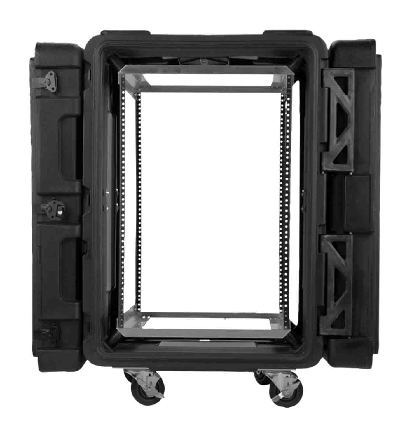 SKB Cases 3SKB-R916U24, 16-Space ATA Roto-Molded Shock 24-Inch Rack Shipping Case - Hollywood DJ
