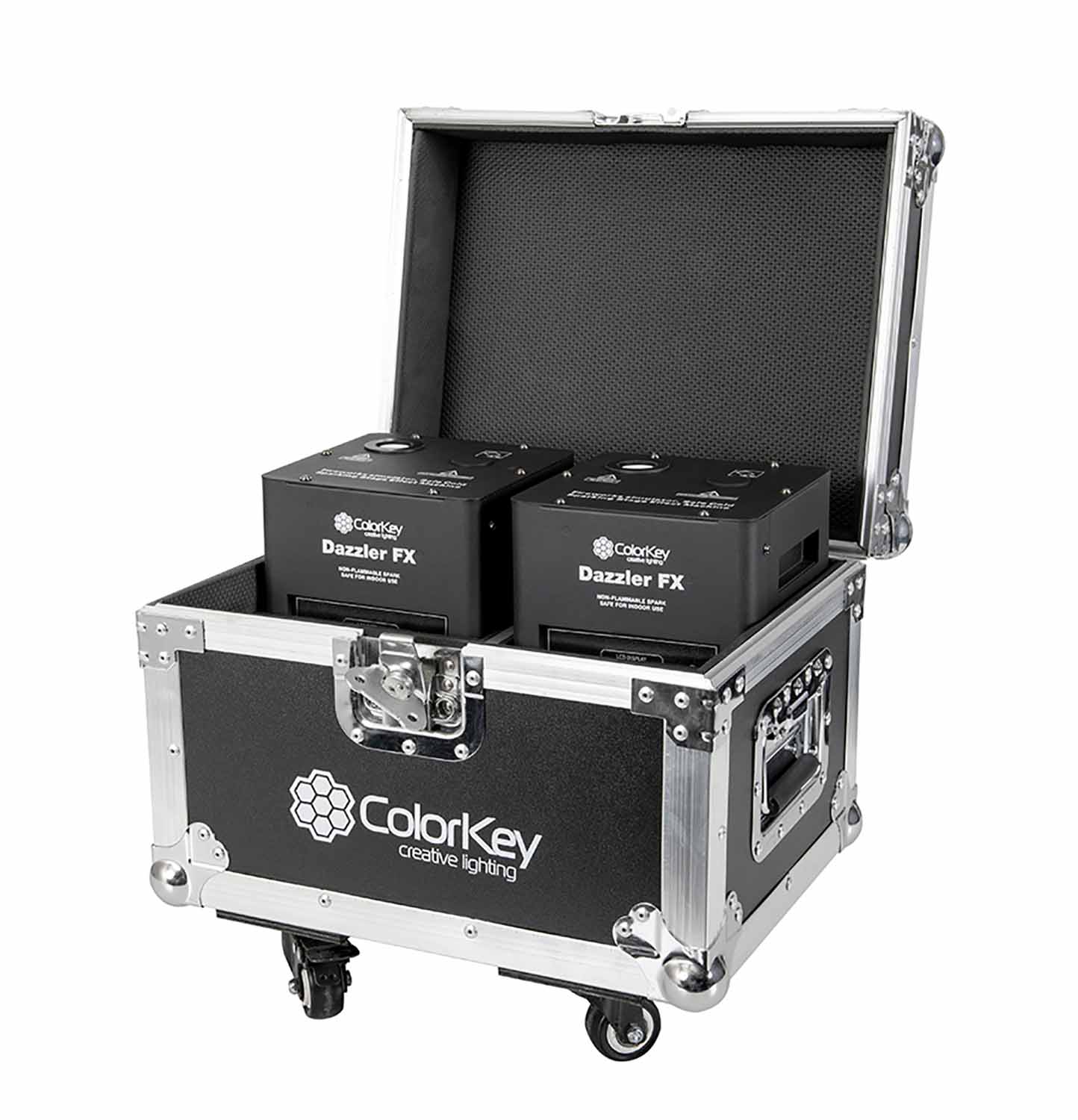 Colorkey CKU-9030 Road Case for 2-PC Dazzler FX - Hollywood DJ