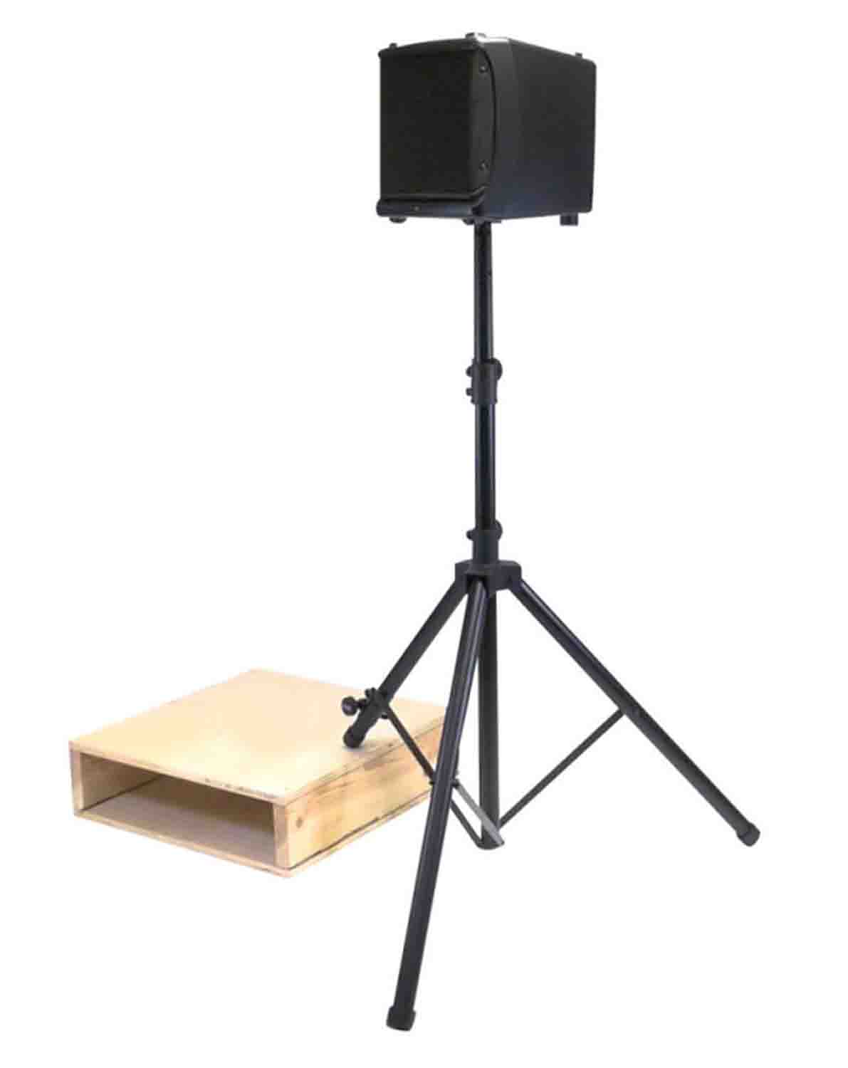 Onstage SS7762B Speaker Stand with Adjustable Leveling Leg - Hollywood DJ