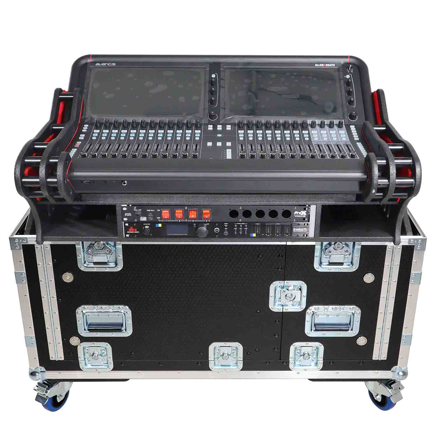 ProX XZF-AHAVANTIS 2U, Hydraulic Lift Case For Allen and Heath Avantis Console - Hollywood DJ