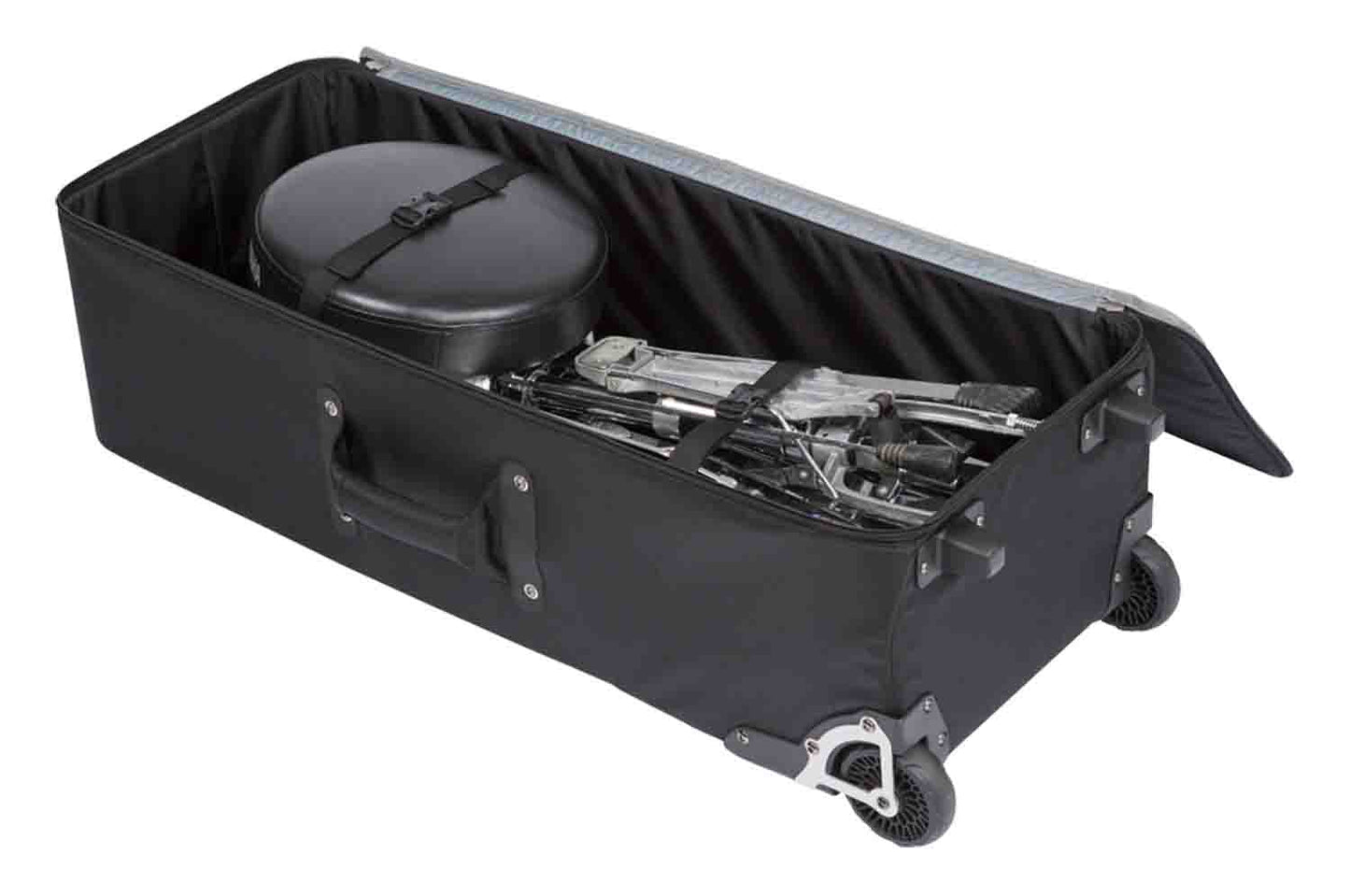 SKB Cases 1SKB-SH3714W Soft-Sided Mid-Size Drum Hardware Case with Wheels - Hollywood DJ