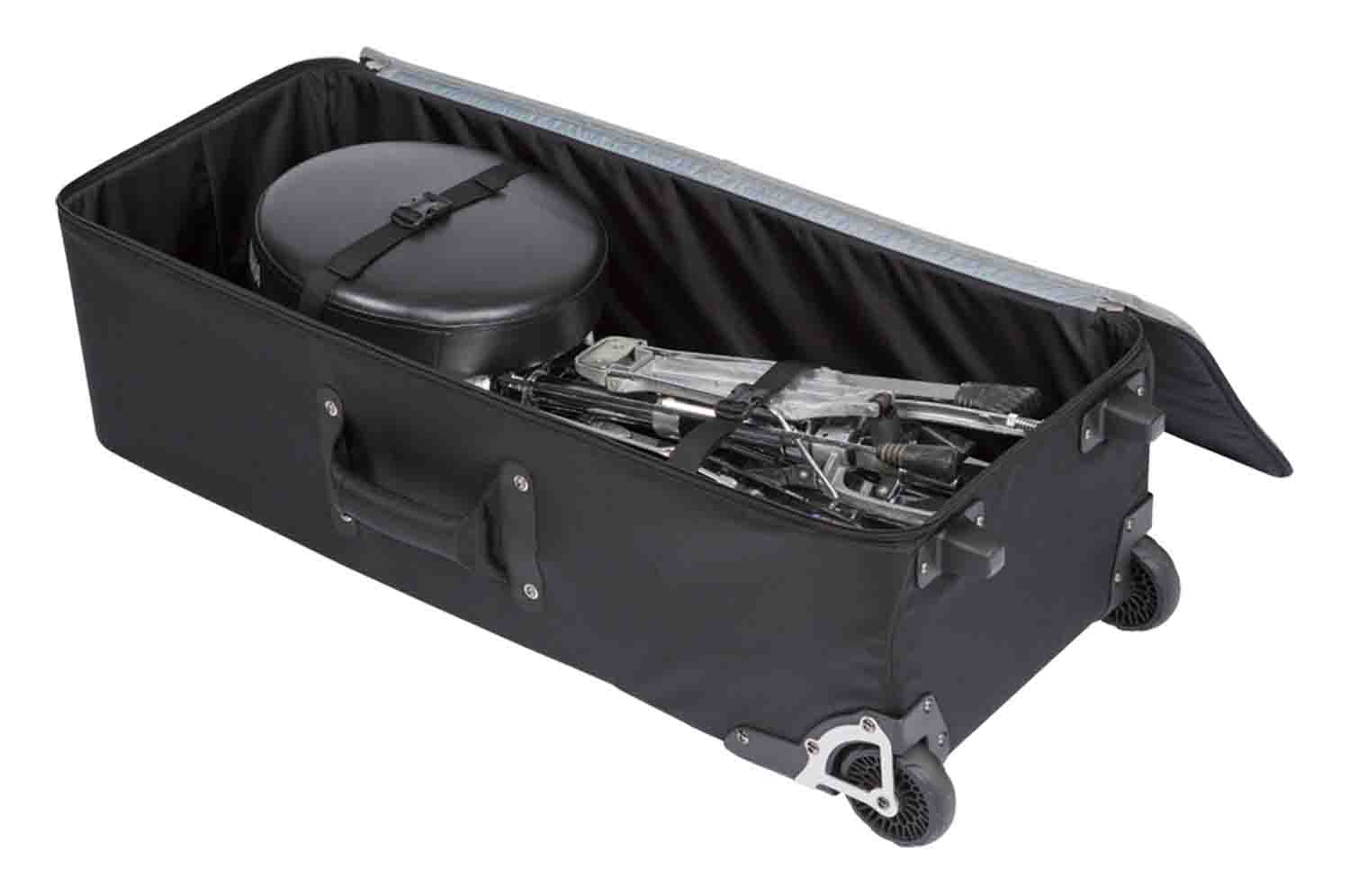 SKB Cases 1SKB-SH3714W Soft-Sided Mid-Size Drum Hardware Case with Wheels - Hollywood DJ