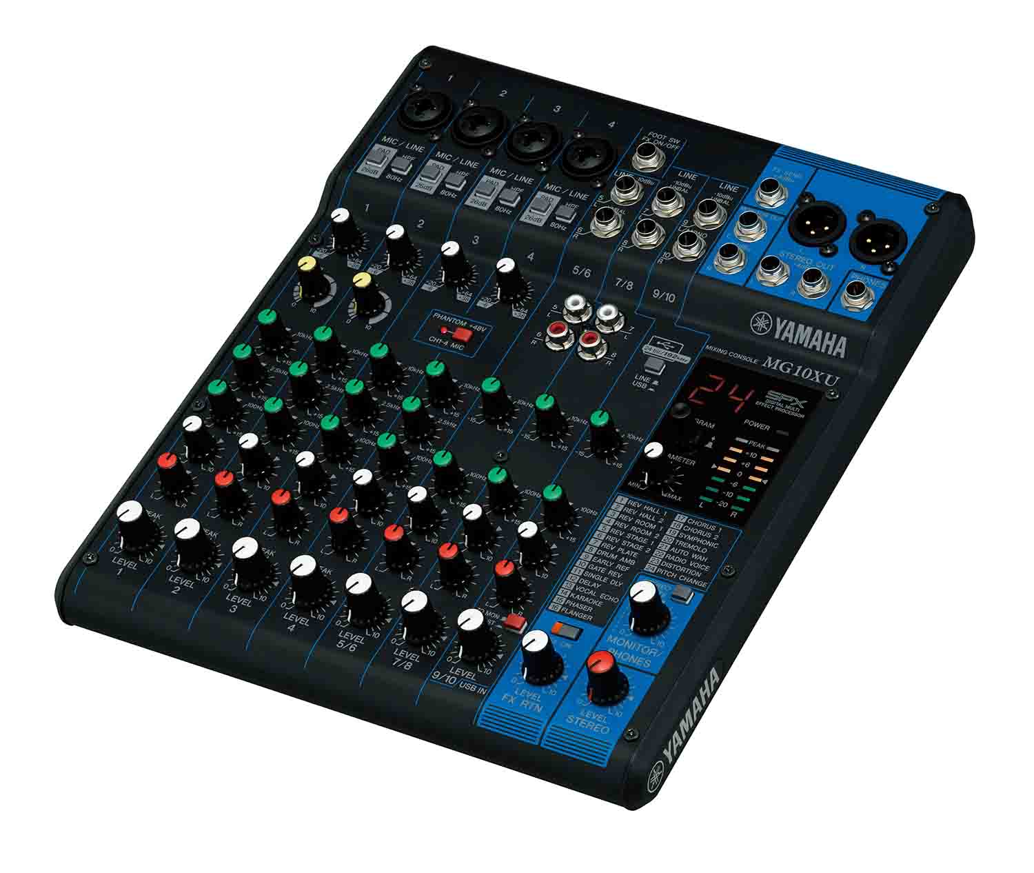 Yamaha MG10XU 10-Input Stereo Mixer with Effects - Hollywood DJ