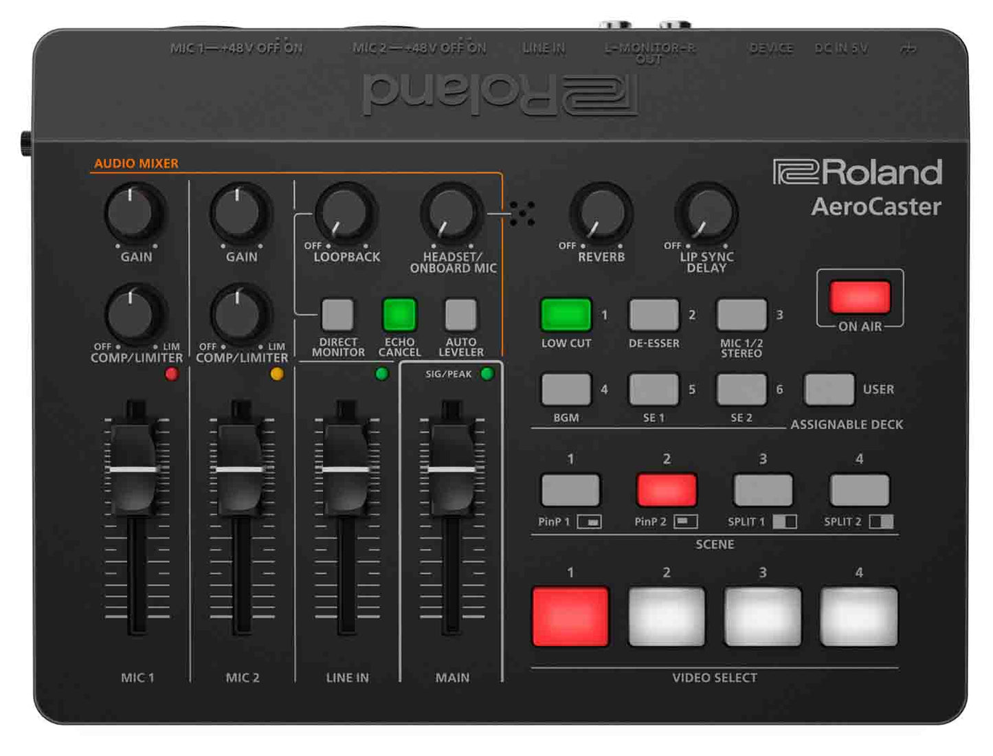 ROLAND VRC-01 Aero Caster Livestreaming System - Hollywood DJ