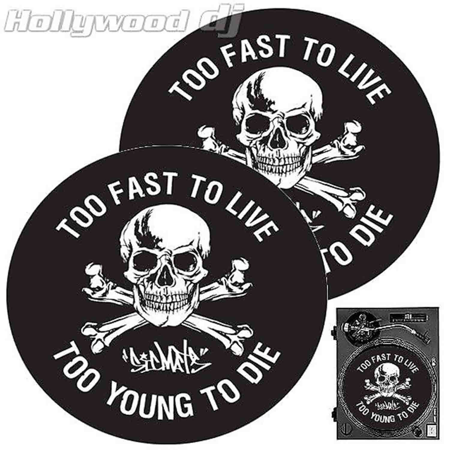 Sicmats DJ Slipmats PUNX Technics Turntable Slip Mat Set Sic Mats - Pair - Hollywood DJ