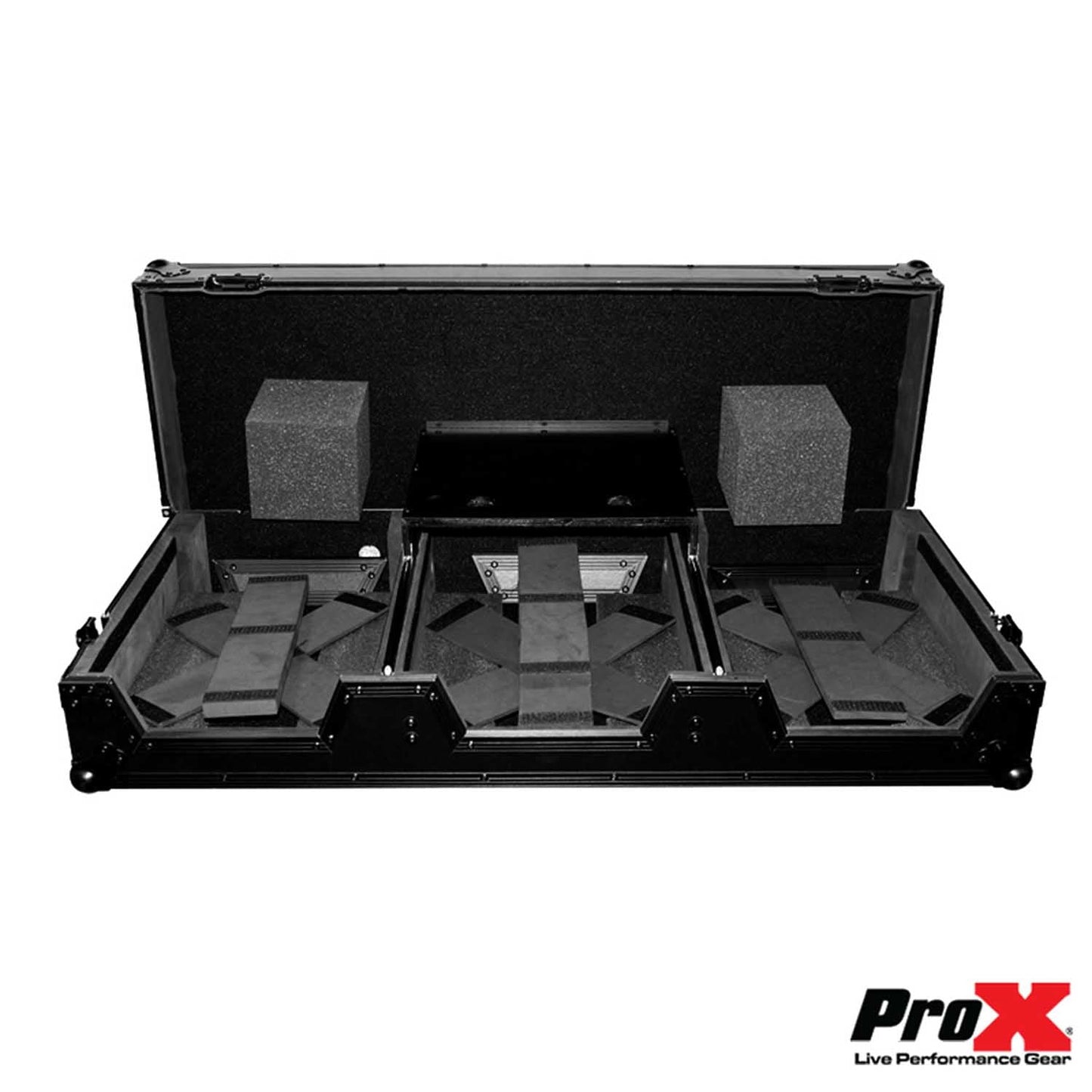 ProX XS-CDM2000WLTBL, DJ Coffin Case for Pioneer Mixer DJM900 and 2X CDJ2000NXS2 - Hollywood DJ