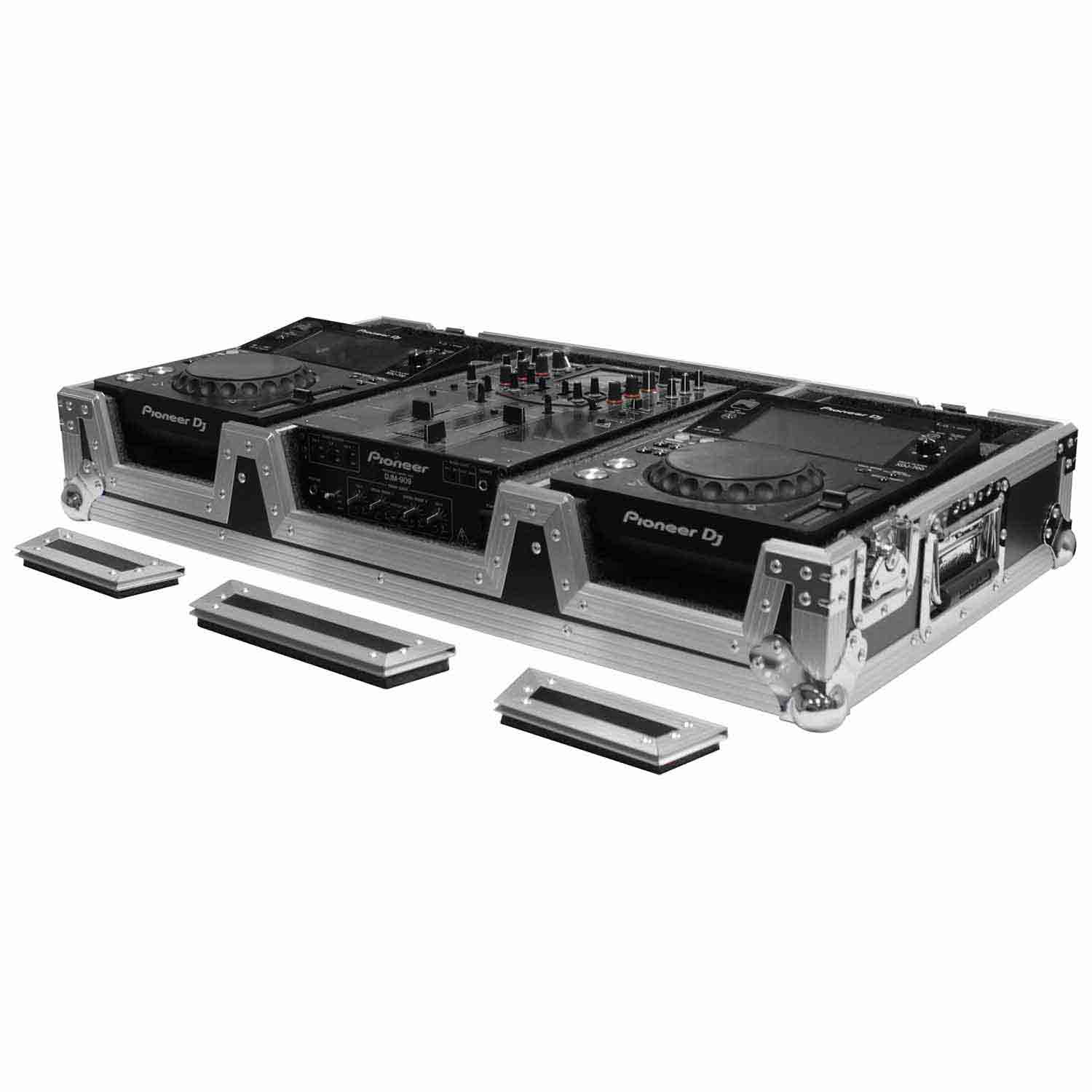Open Box - Odyssey FR10CDIWE, Dj Mixer/2 Media Player Universal Flight Ready Dj Coffin - Hollywood DJ