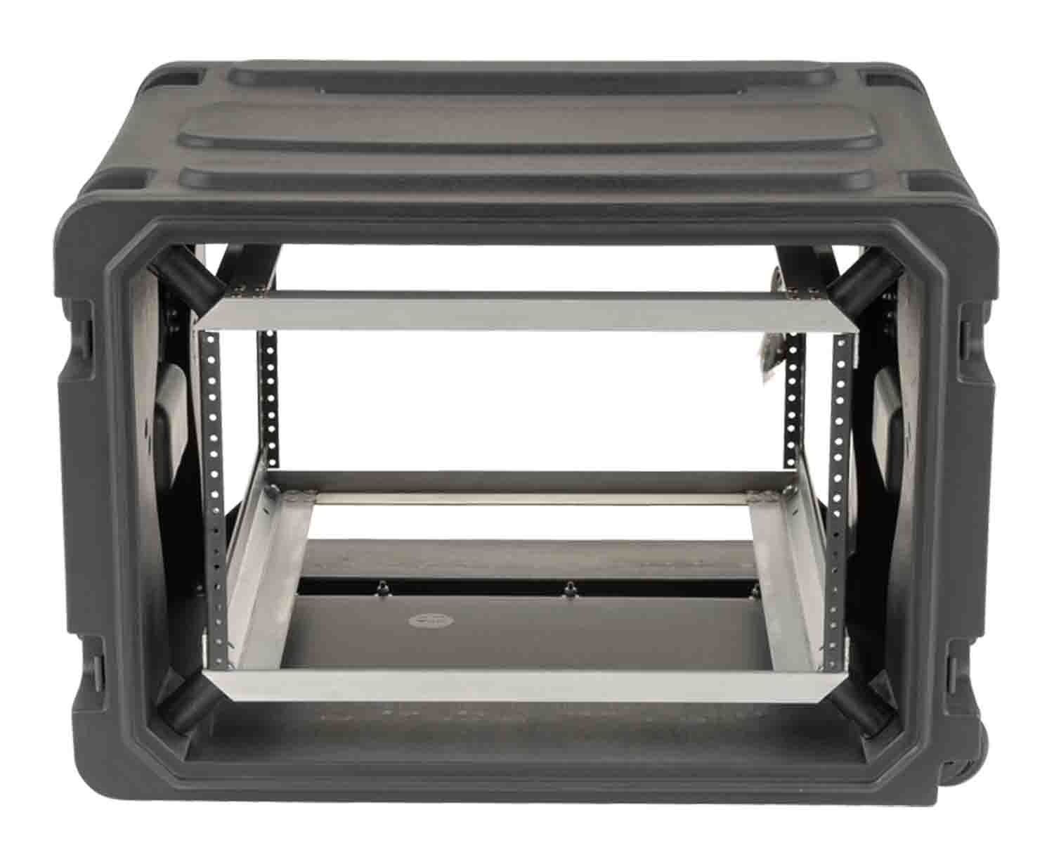 SKB Cases 3SKB-R06U20W Roto Shock Mount Rolling Rack Case 20-Inch Deep - 6 RU - Hollywood DJ