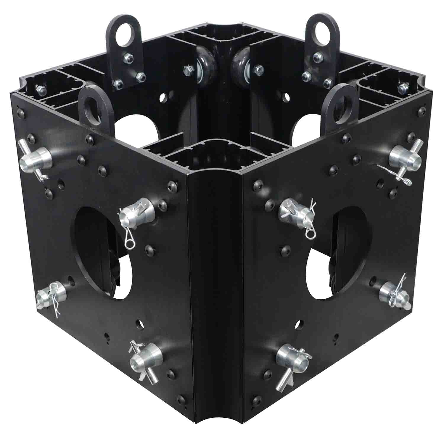 ProX XT-BLOCK-BLK Black Ground Support Sleeve Block for F34 Truss Systems - Hollywood DJ