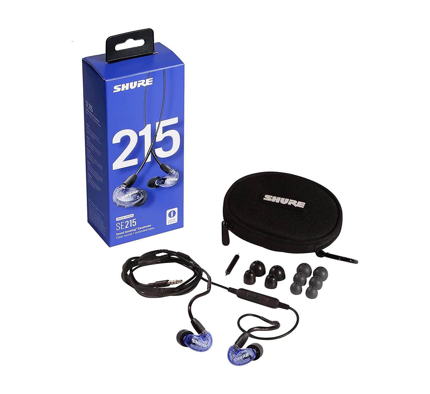 Shure SE215SPE-PL Professional Sound Isolating Earphones - Purple - Hollywood DJ